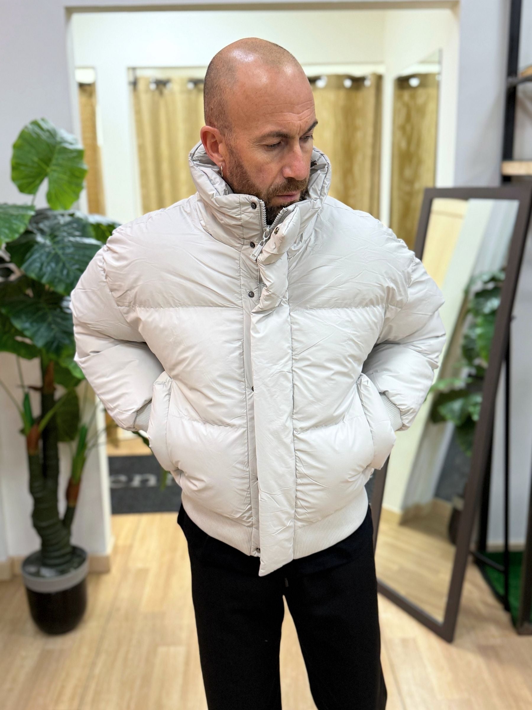 Bomber Cropped Ghiaccio