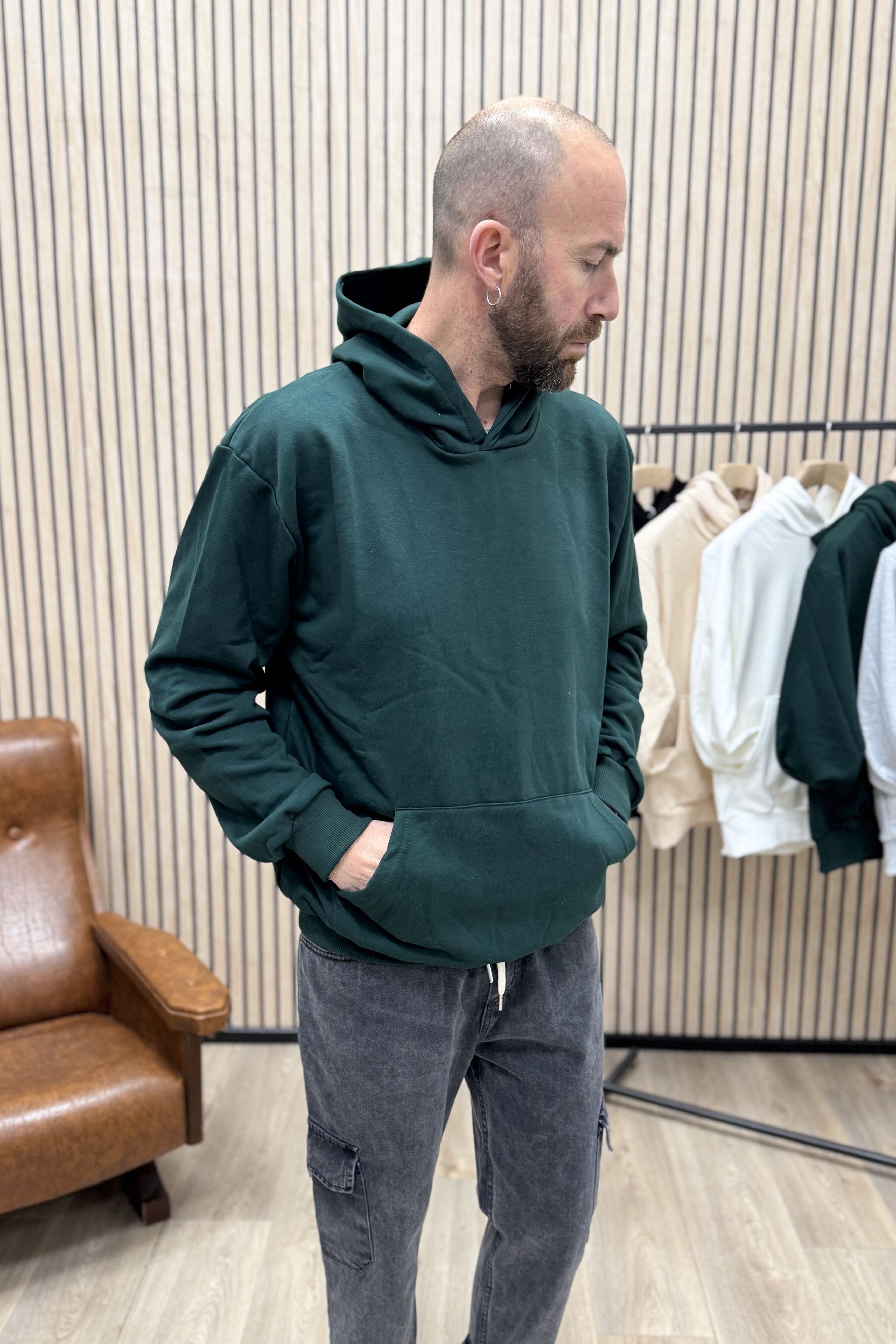 Felpa Boxy-Fit Summer25 Verdone