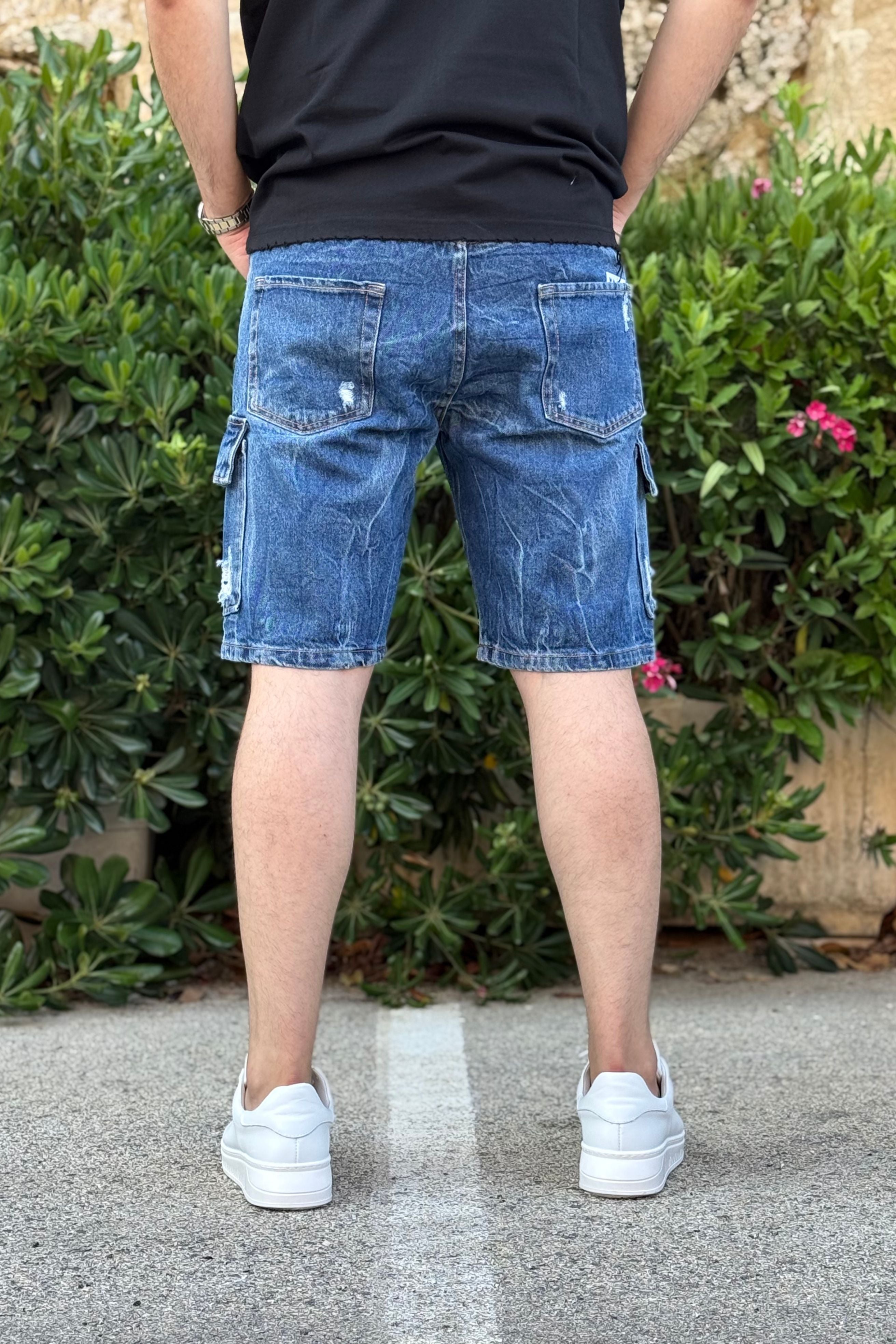 Bermuda Jeans Cargo Different Medio