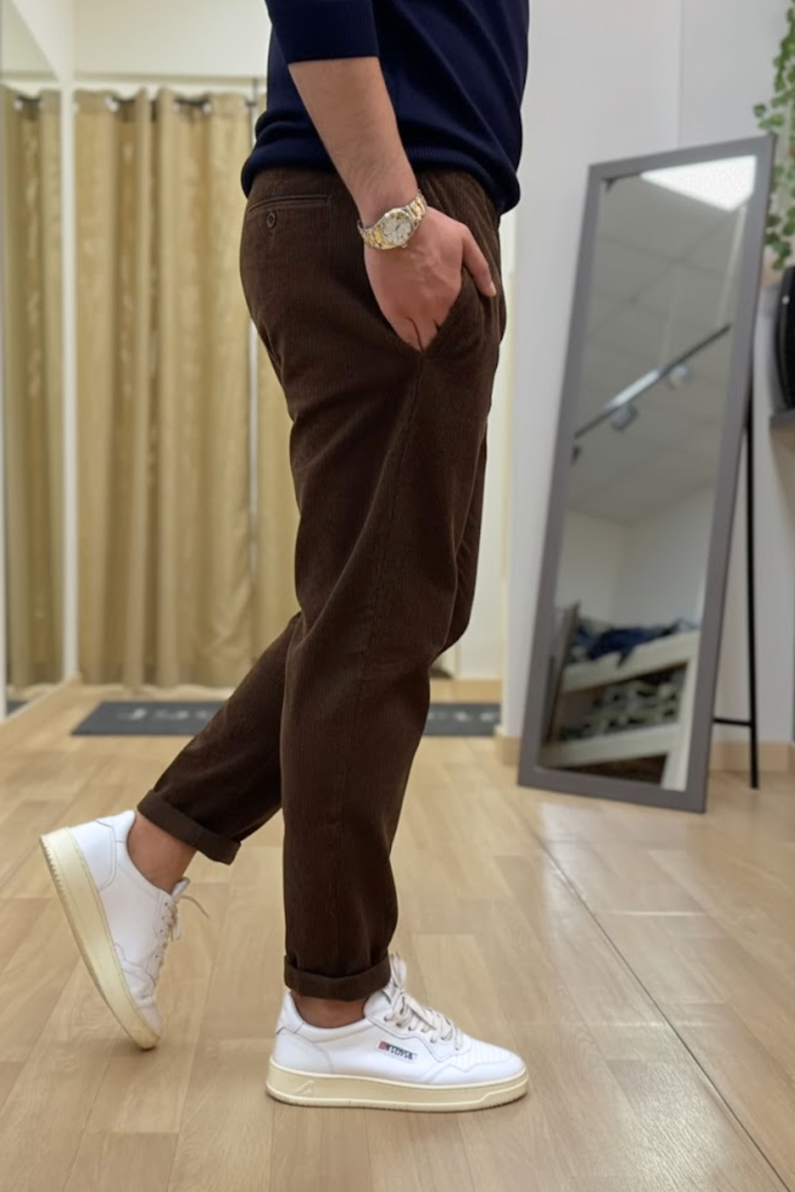 Pantalaccio milano velluto Marrone