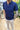 Polo In Filo Con Zip Blu