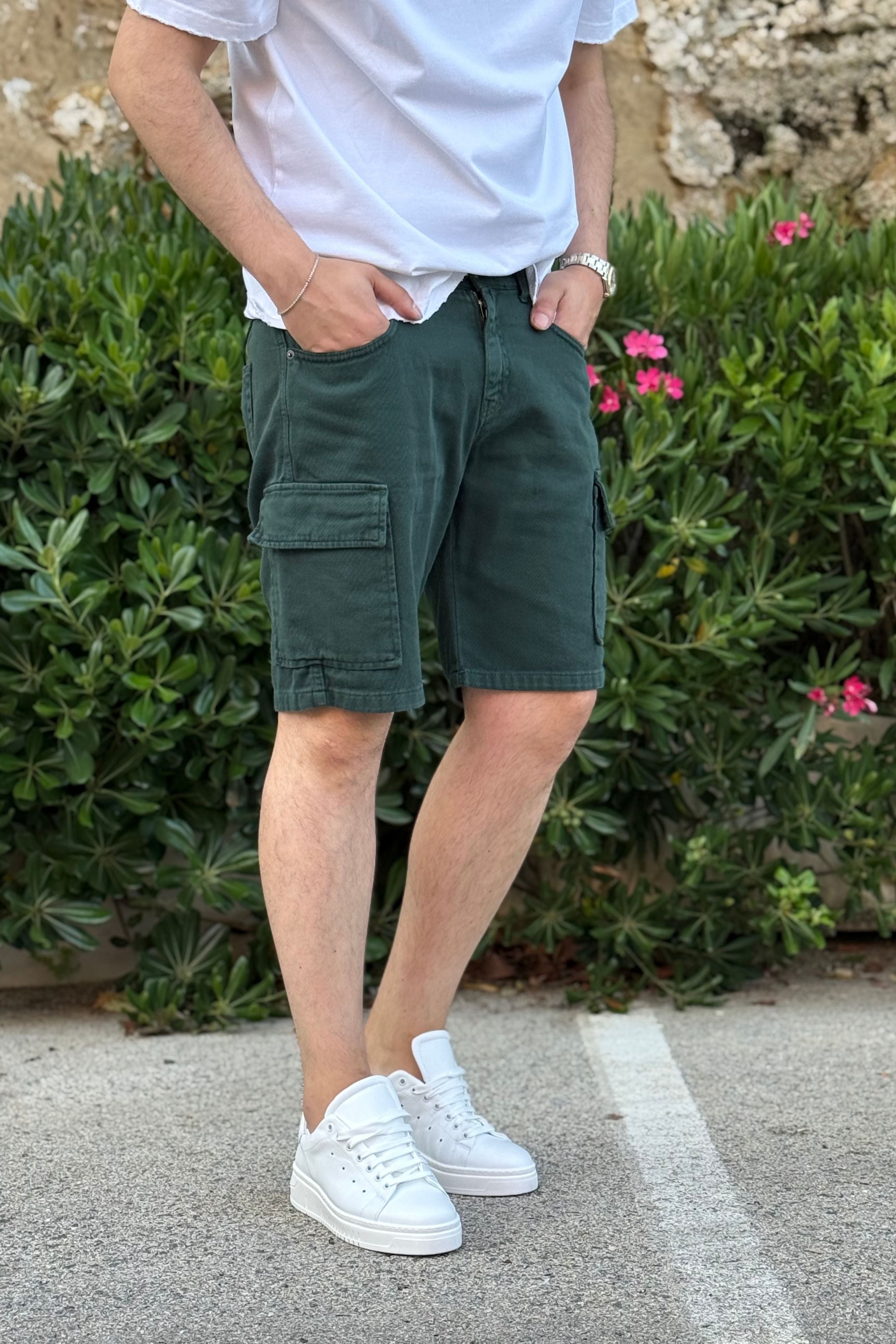 Bermuda Jeans Cargo Different Verdone