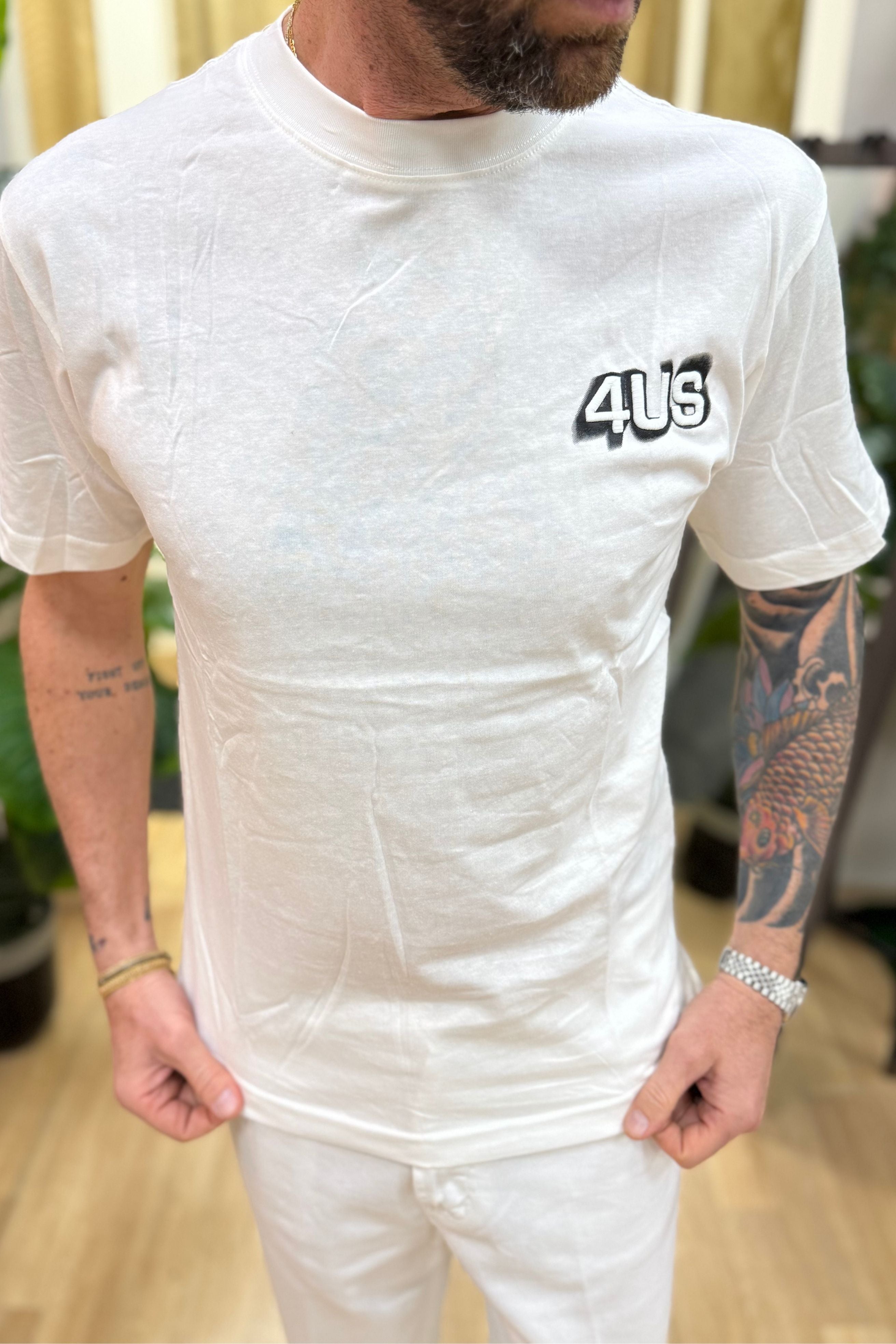 T-Shirt Basic 4US Bianco