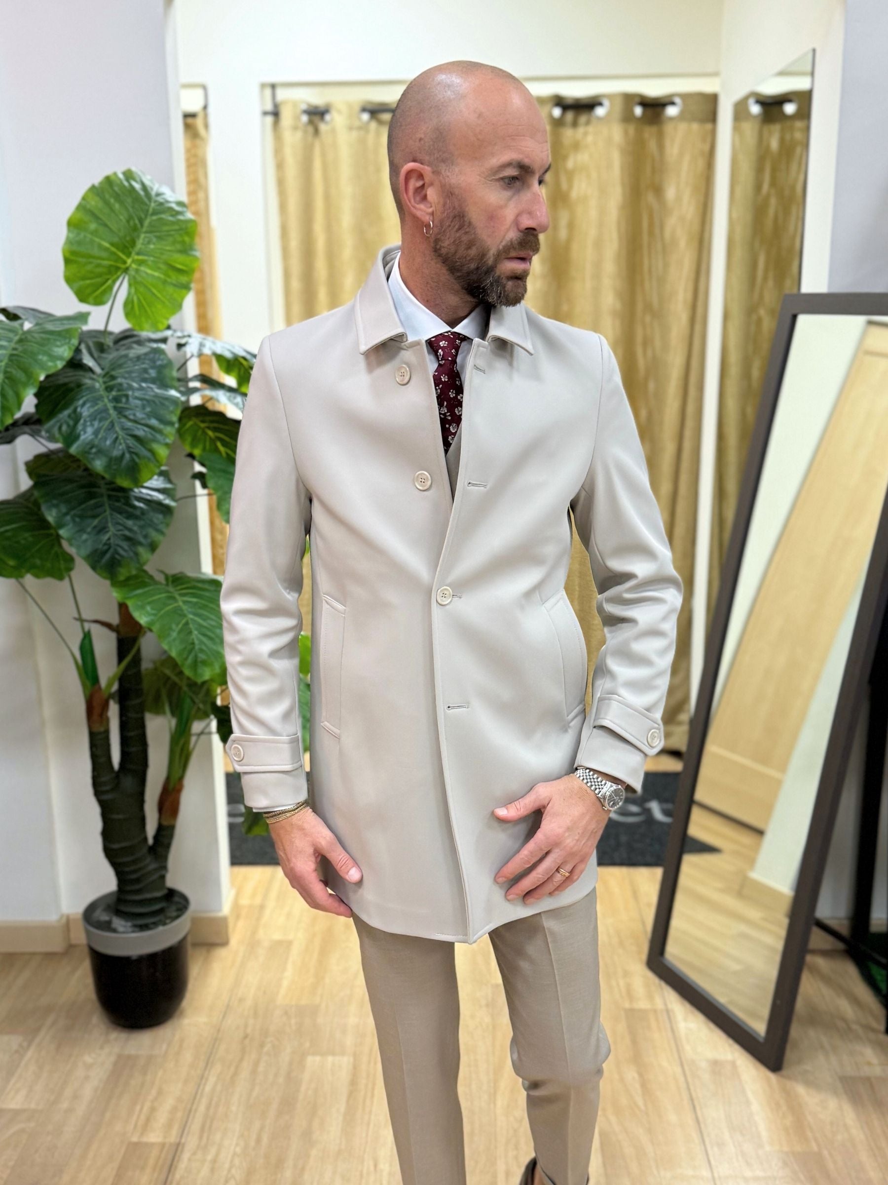 Trench Muster Beige