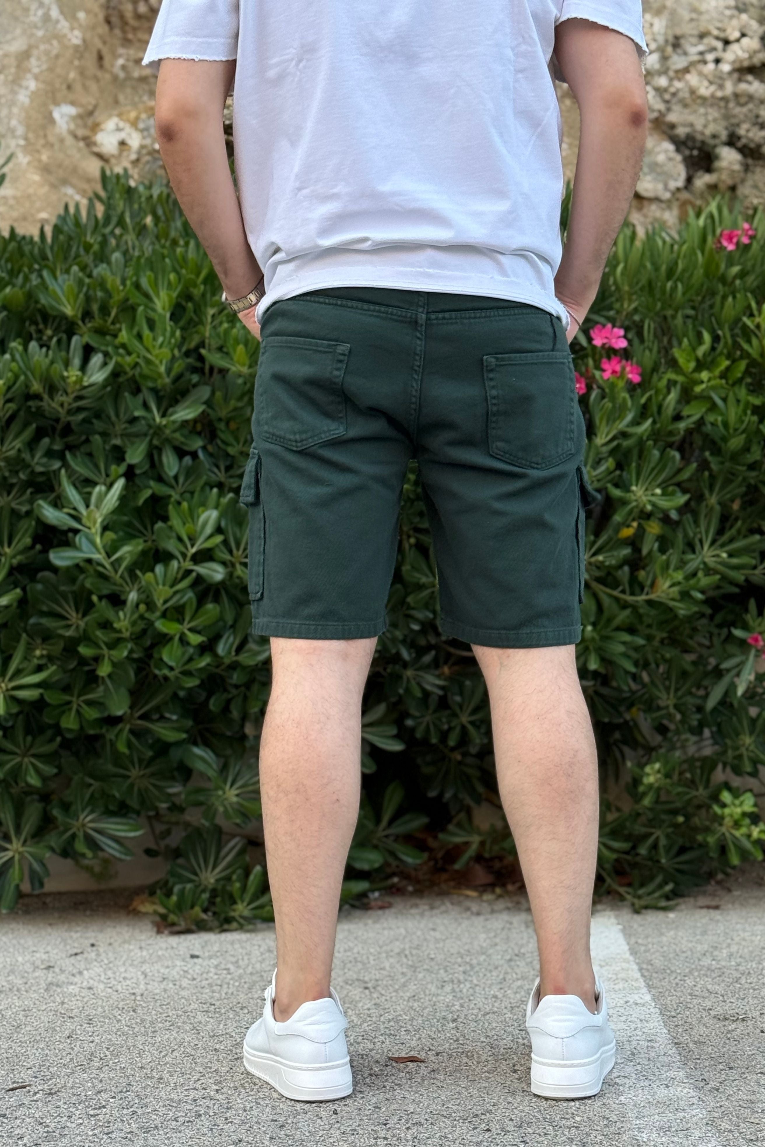 Bermuda Jeans Cargo Different Verdone