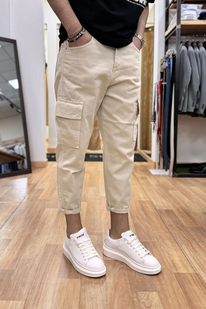 Jeans Cargo Different Beige