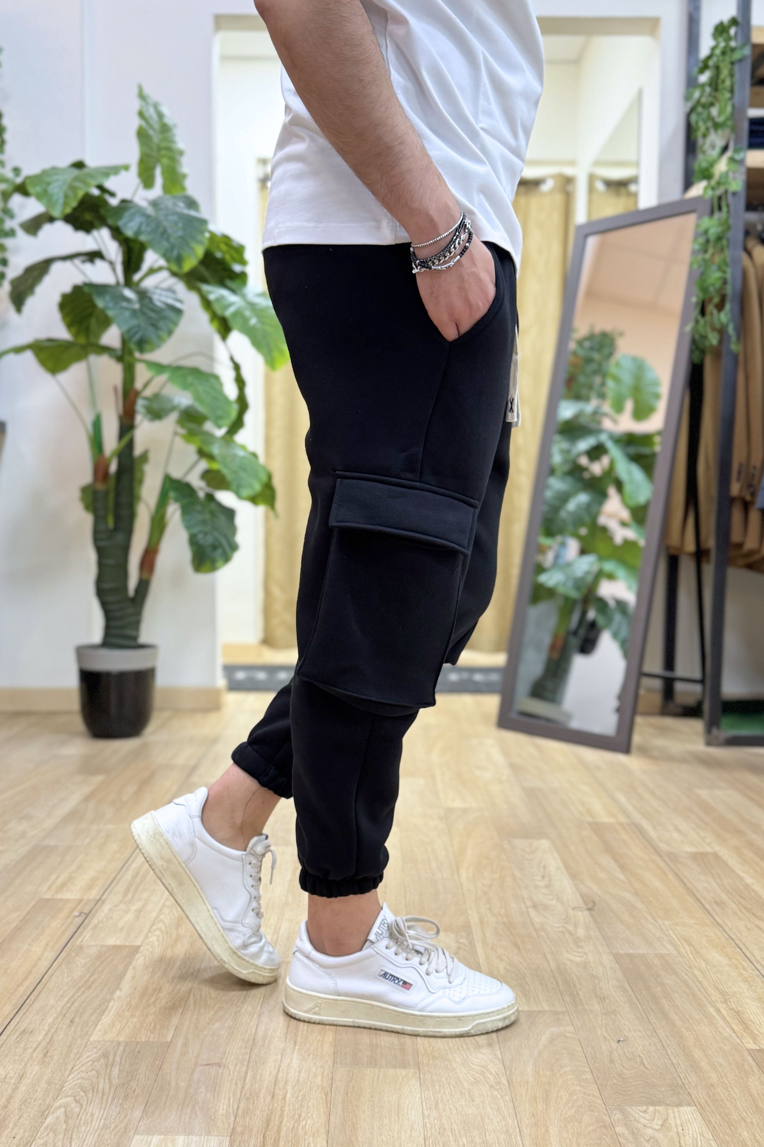 PantaCargo Tuta Nero