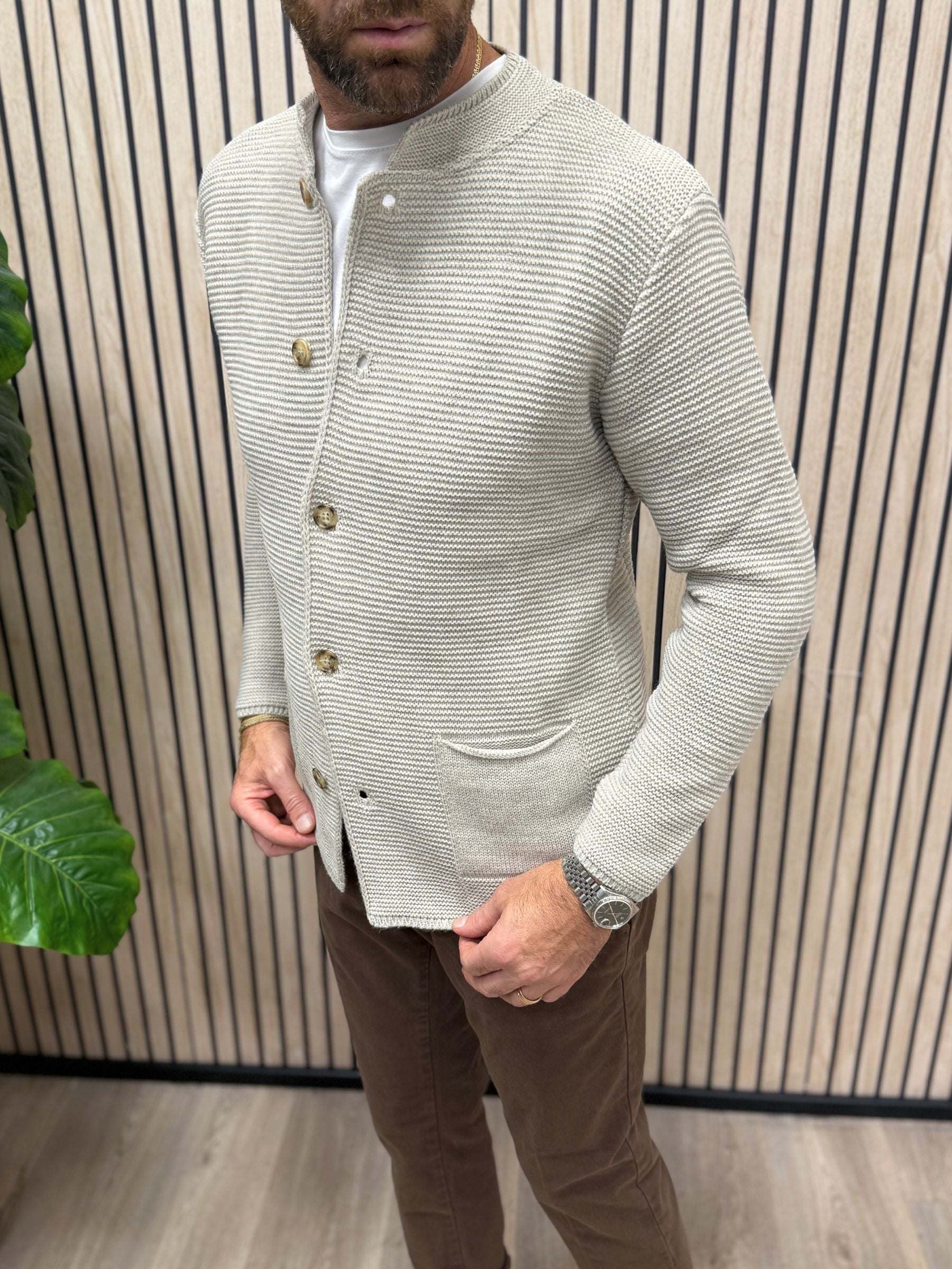 Cardigan Koreano Beige