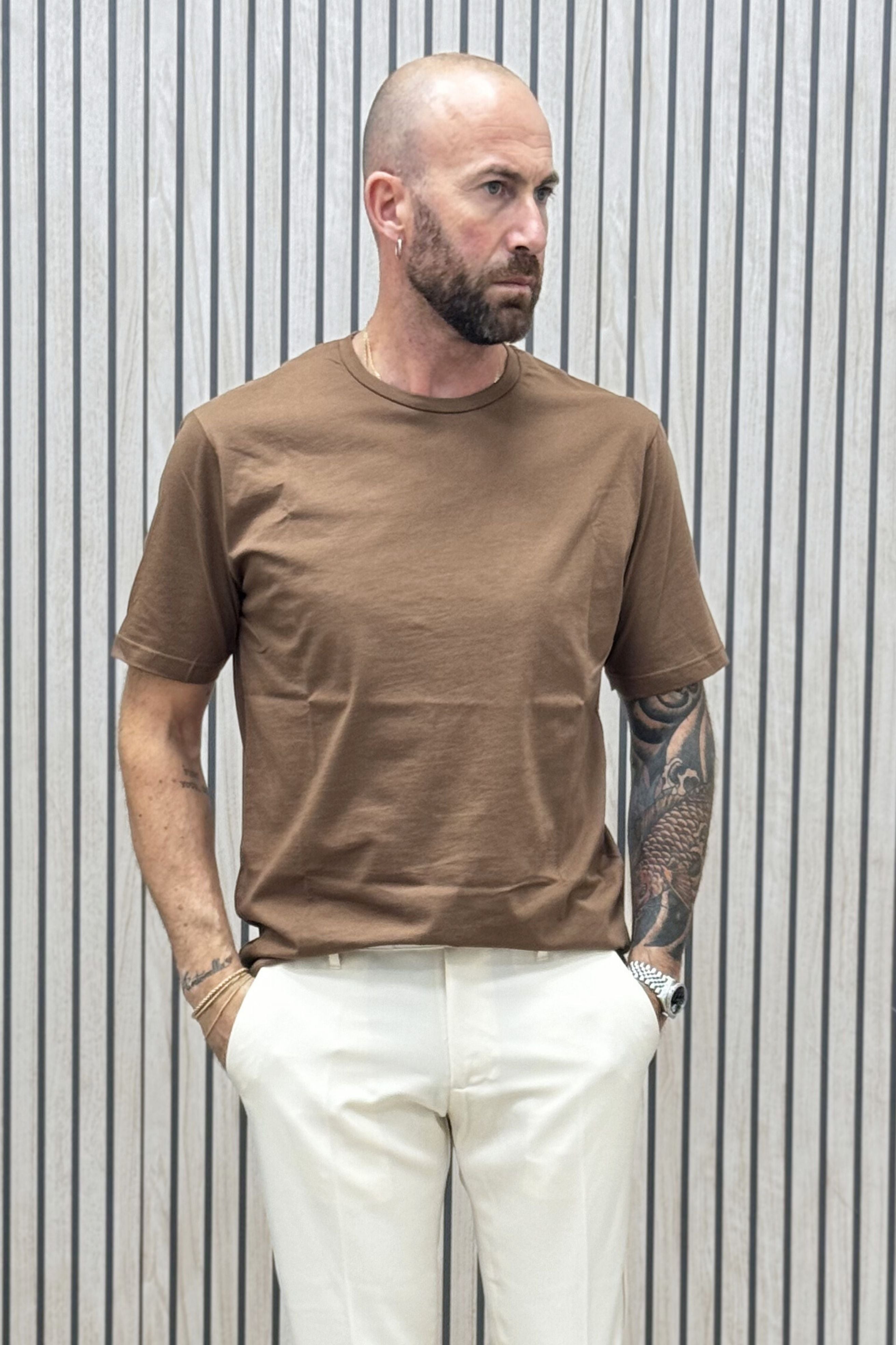 T-Shirt Basic Tabacco