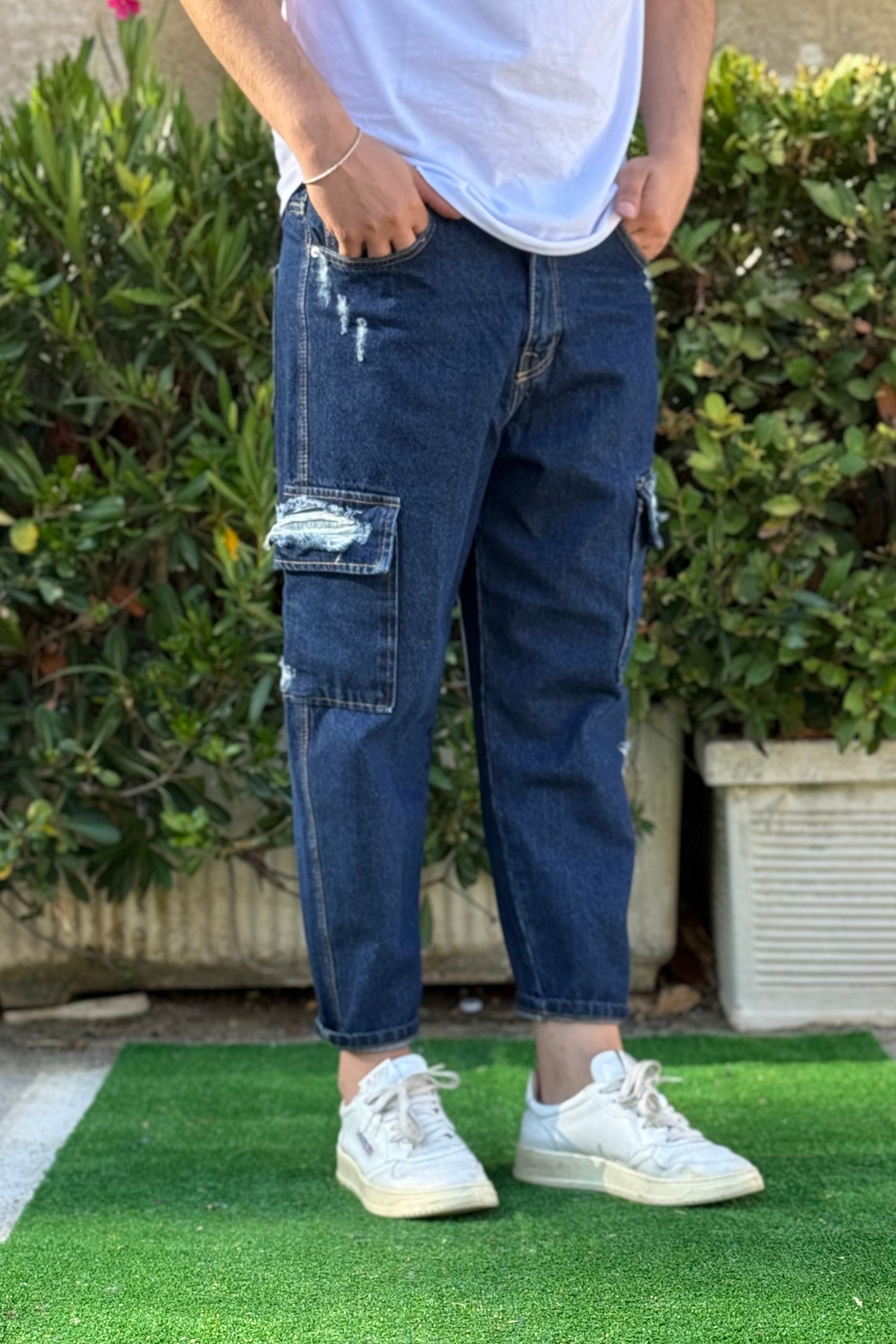 Jeans Cargo Different A Strappi Bombastic