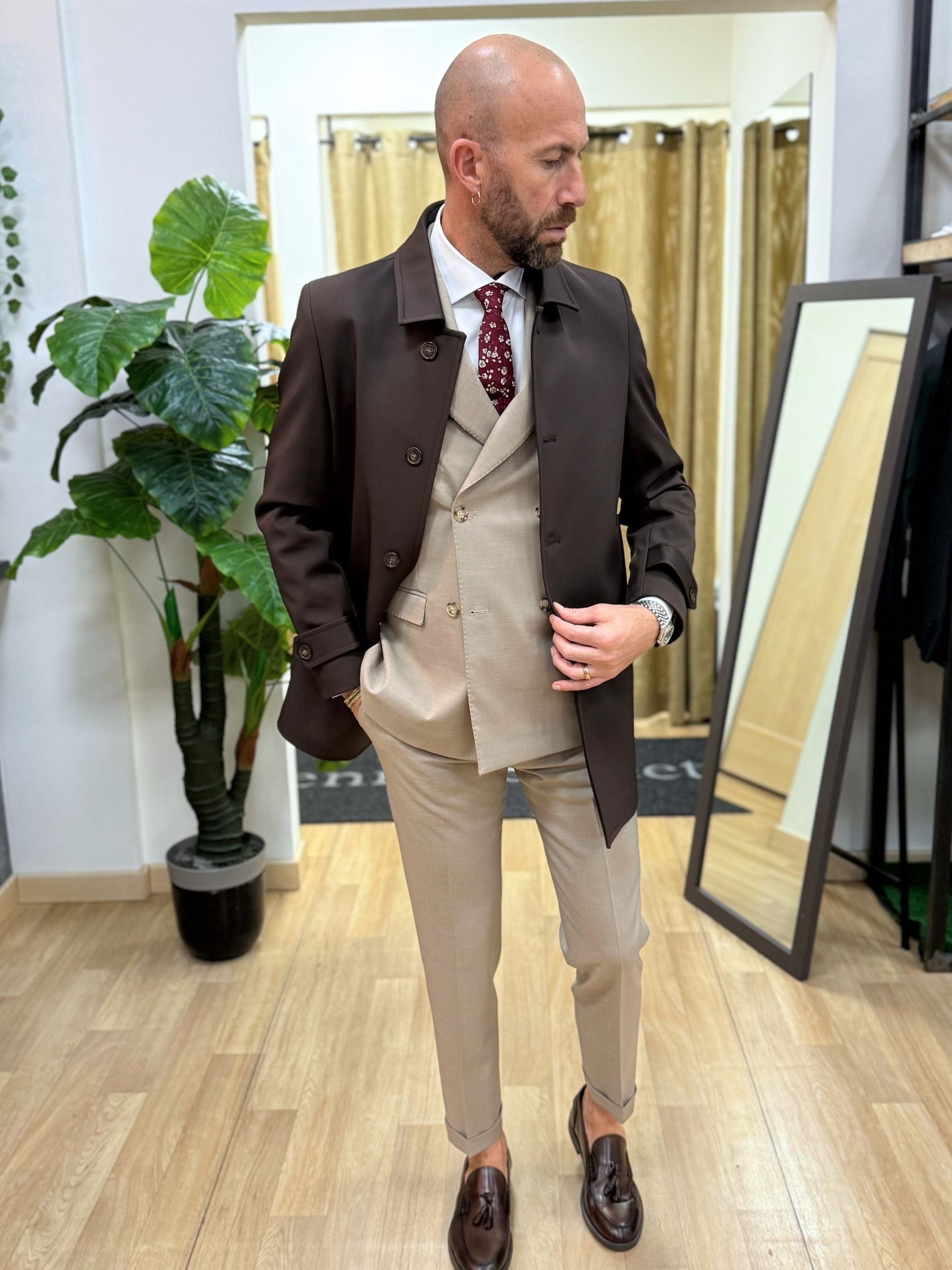 Trench Muster Marrone