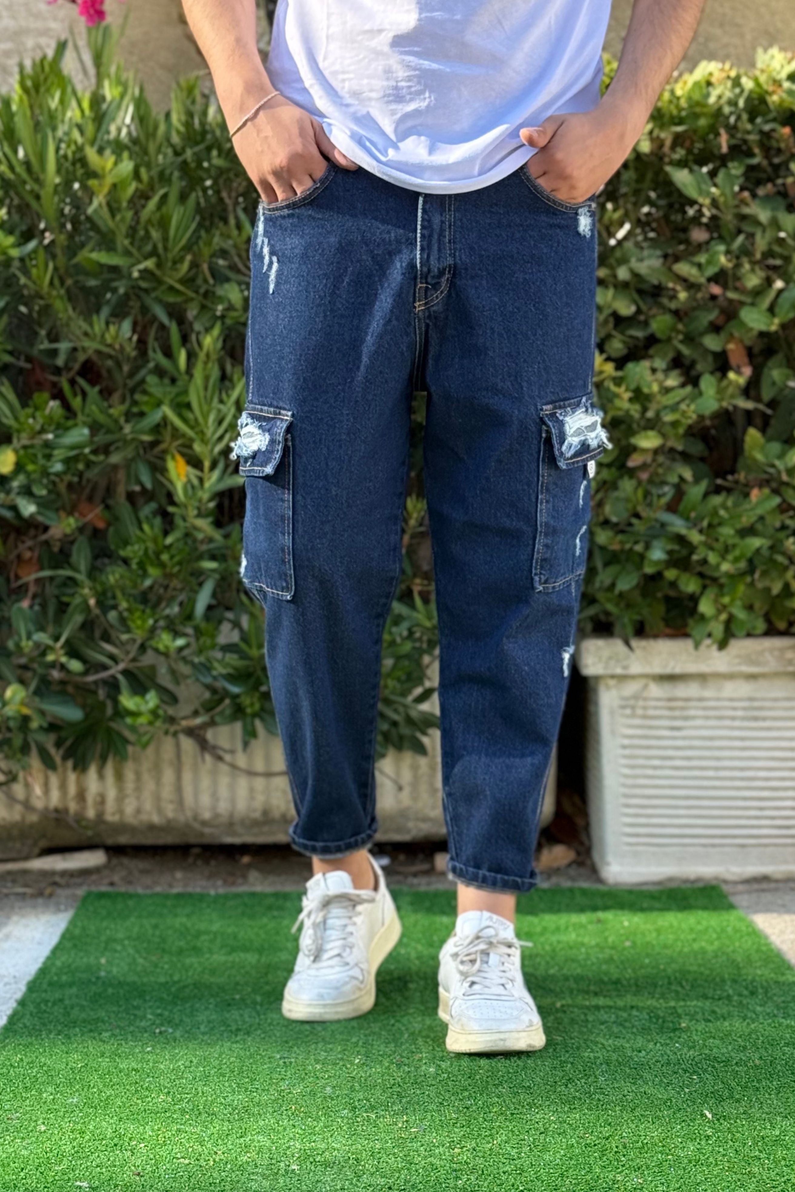 Jeans Cargo Different A Strappi Bombastic