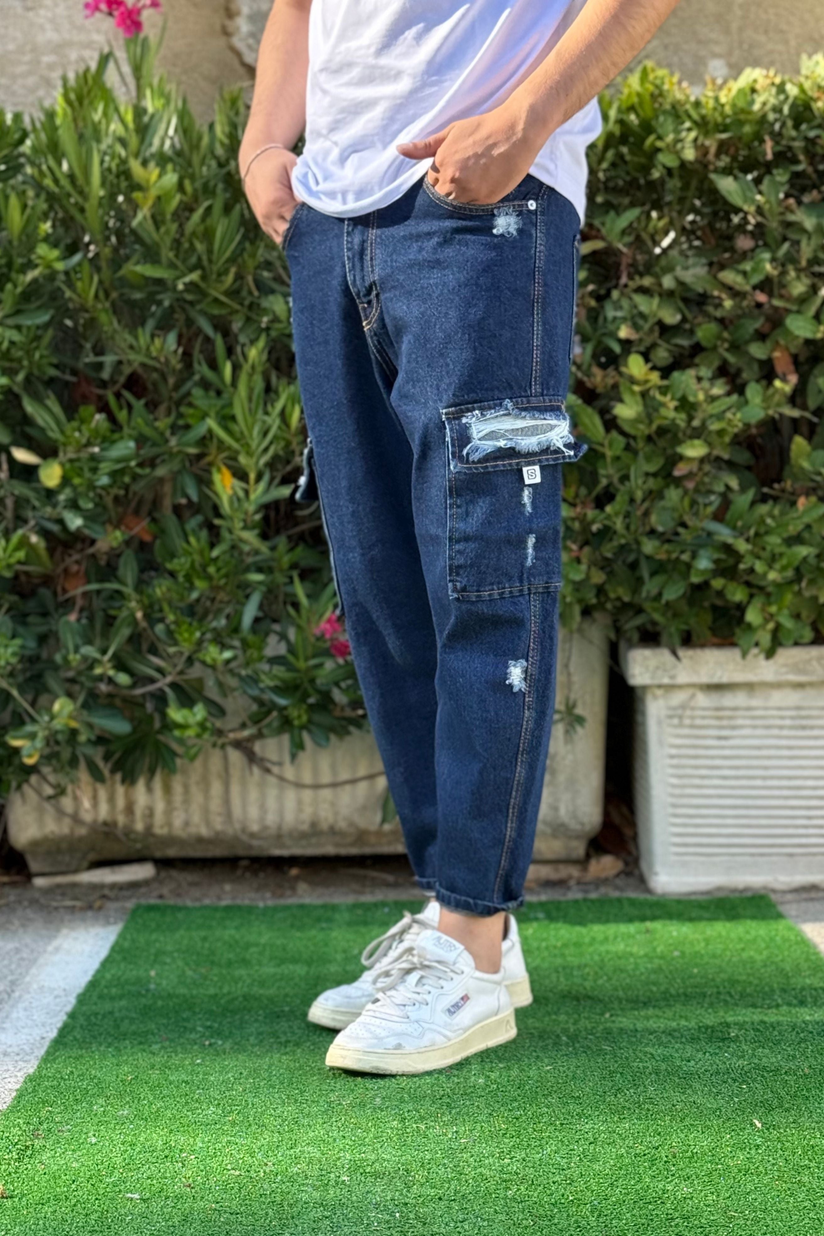 Jeans Cargo Different A Strappi Bombastic