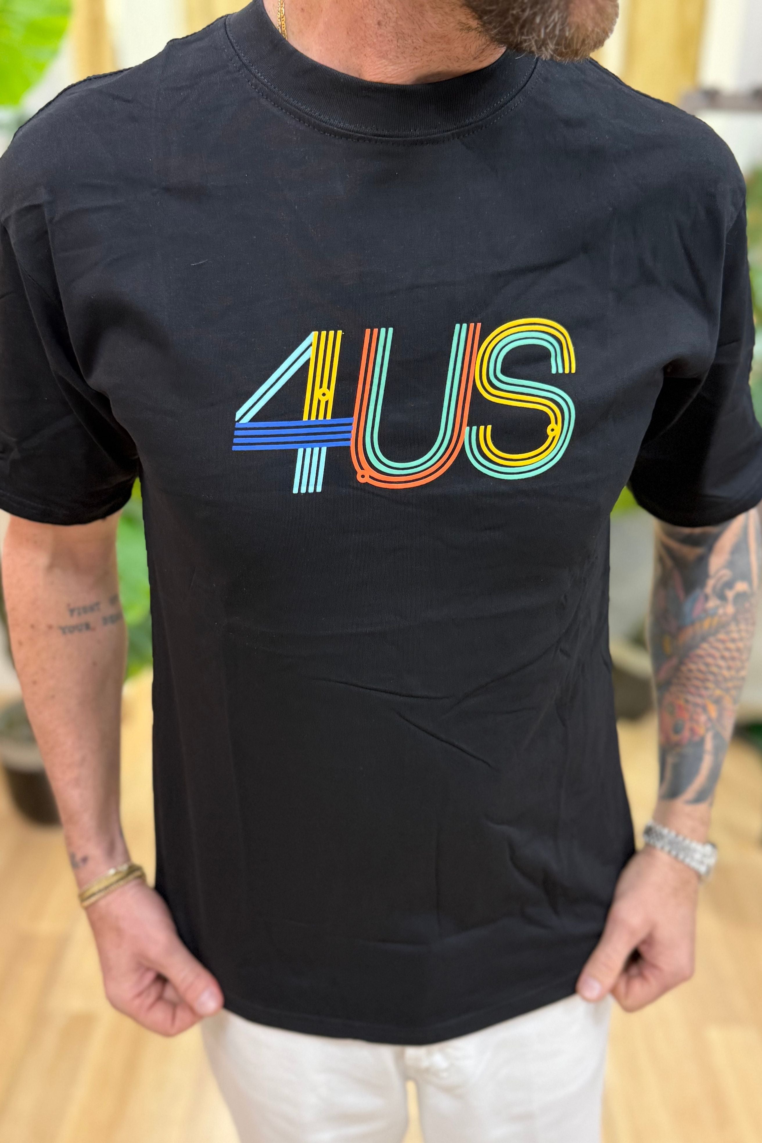 T-Shirt Rainbow 4US Nero