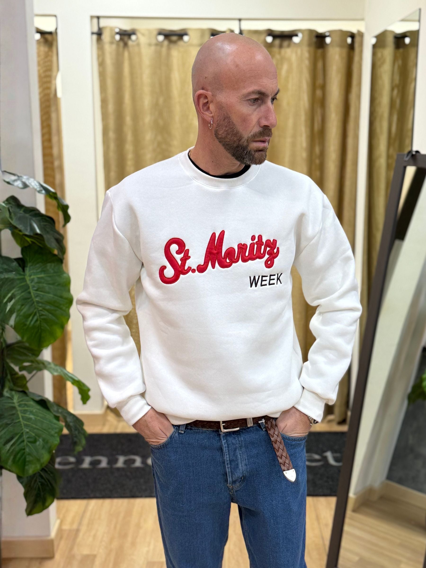 Felpa St.Moritz Bianco