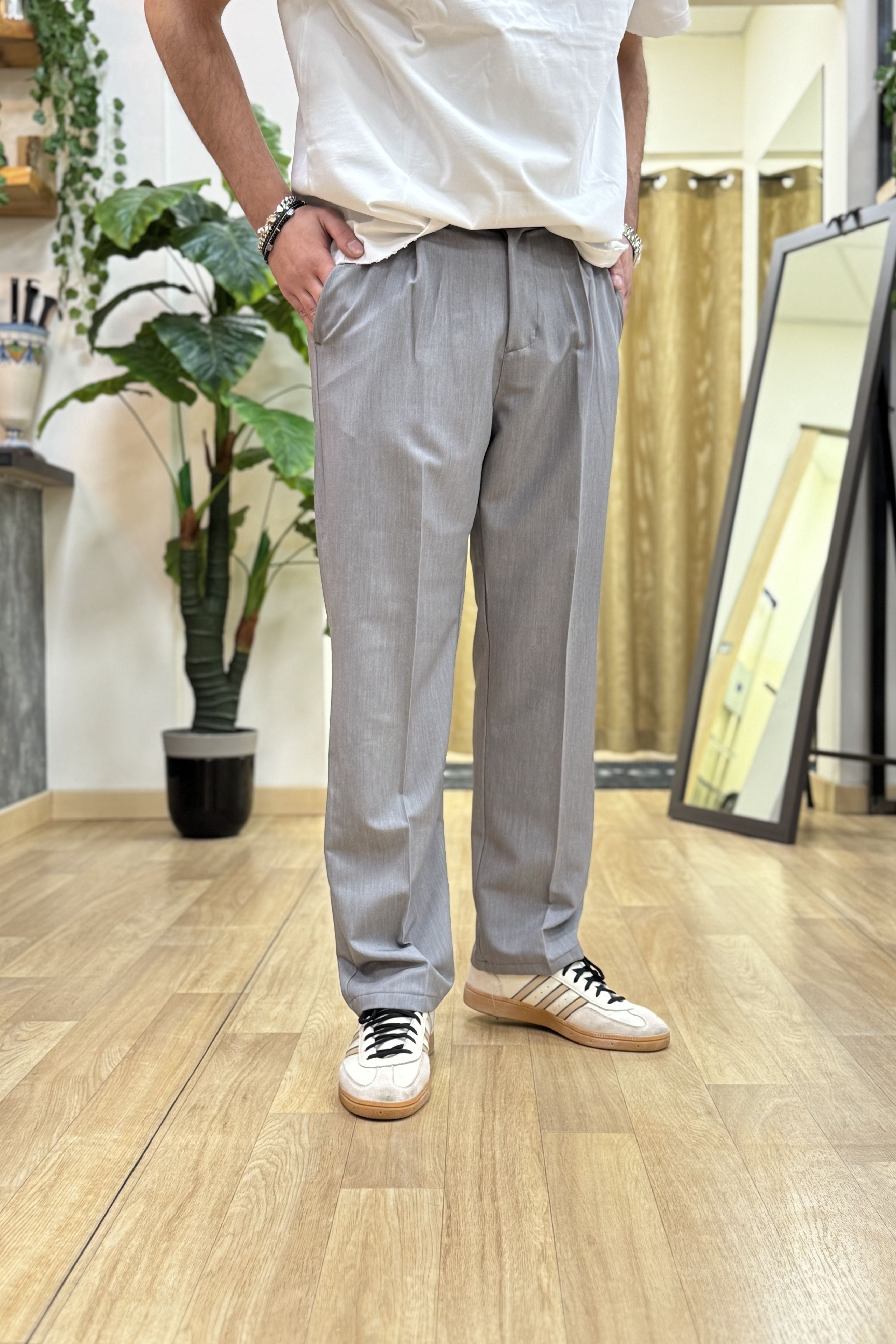 Pantalone Felix Grigio