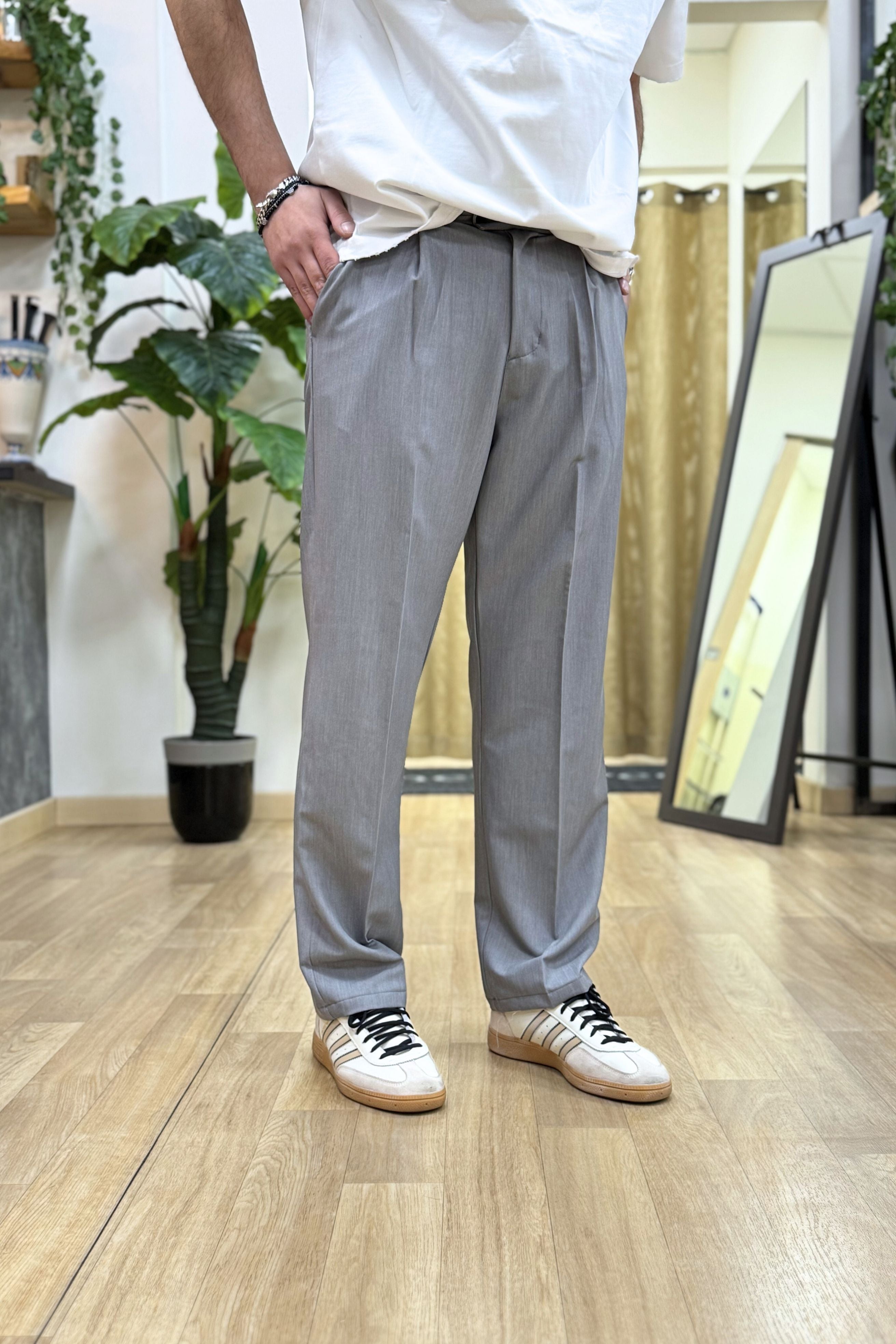 Pantalone Felix Grigio