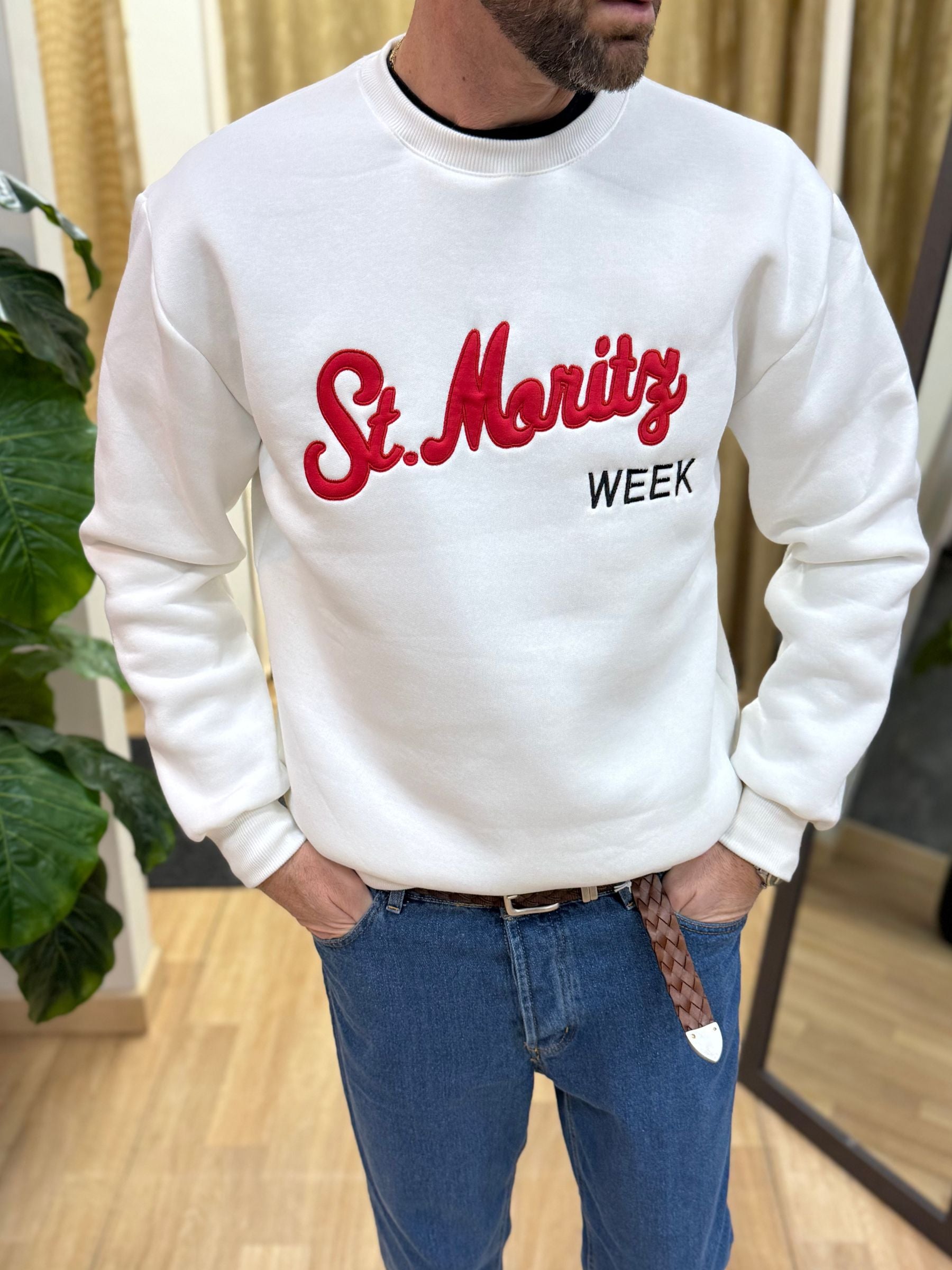 Felpa St.Moritz Bianco