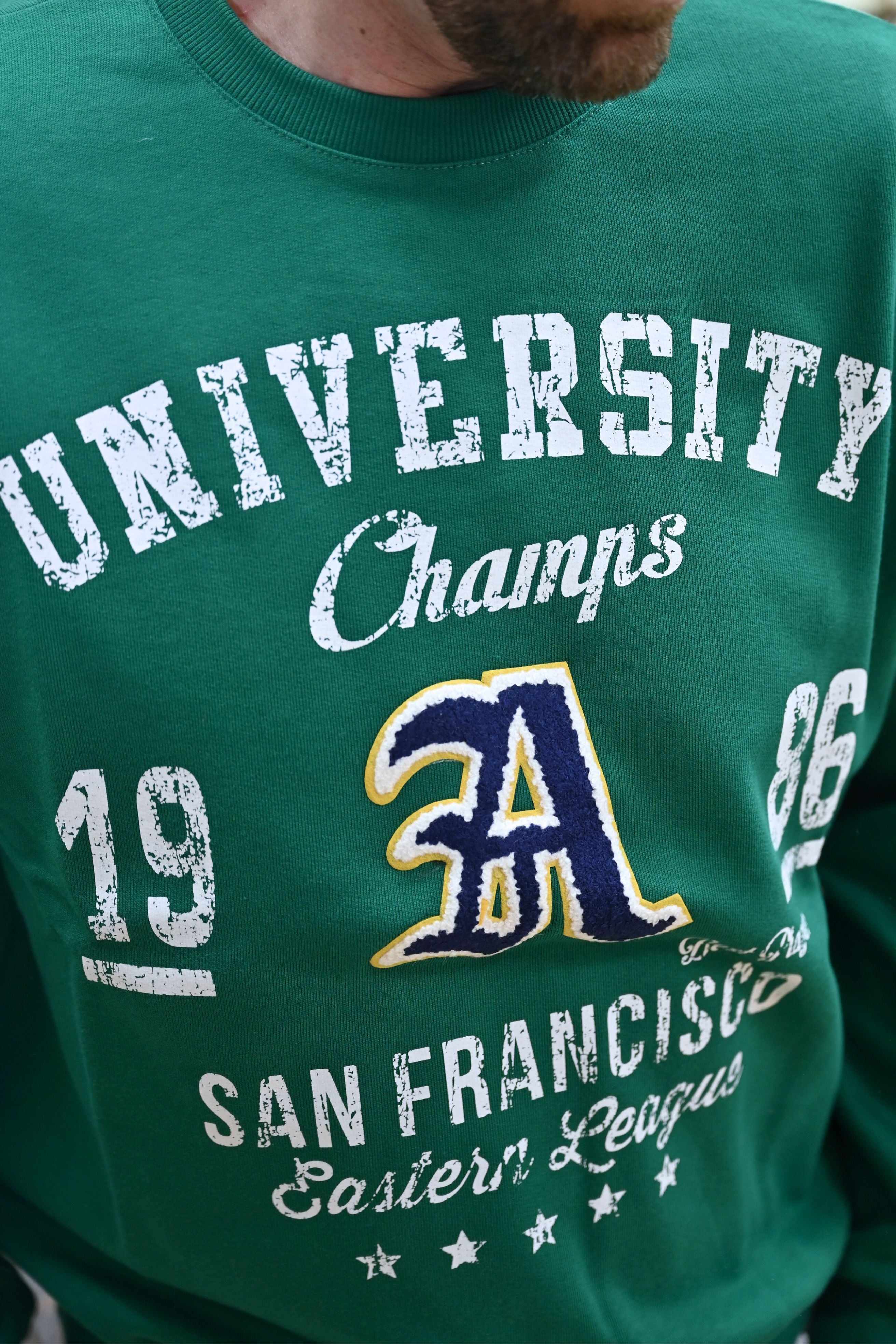 Felpa University Verde