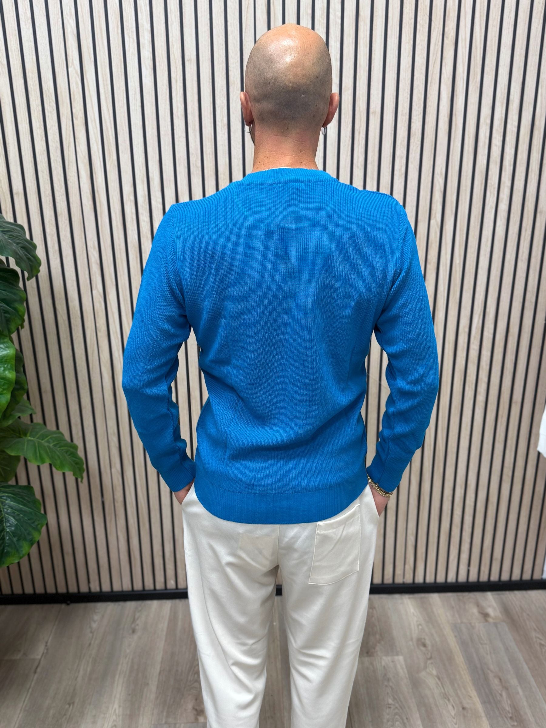 Maglioncino GiroGola In Filo MF 2.0 Turchese