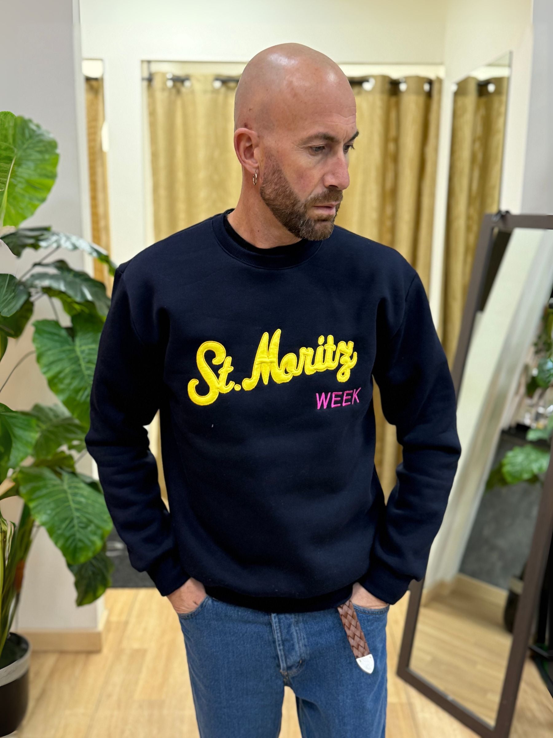 Felpa St.Moritz Blu