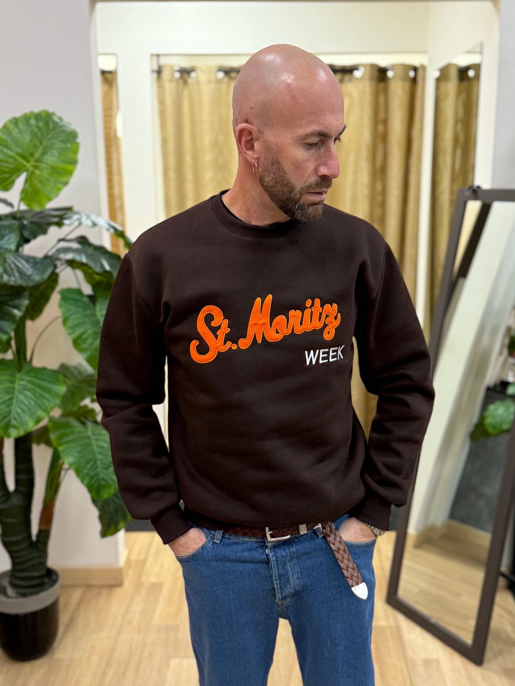 Felpa St.Moritz Marrone