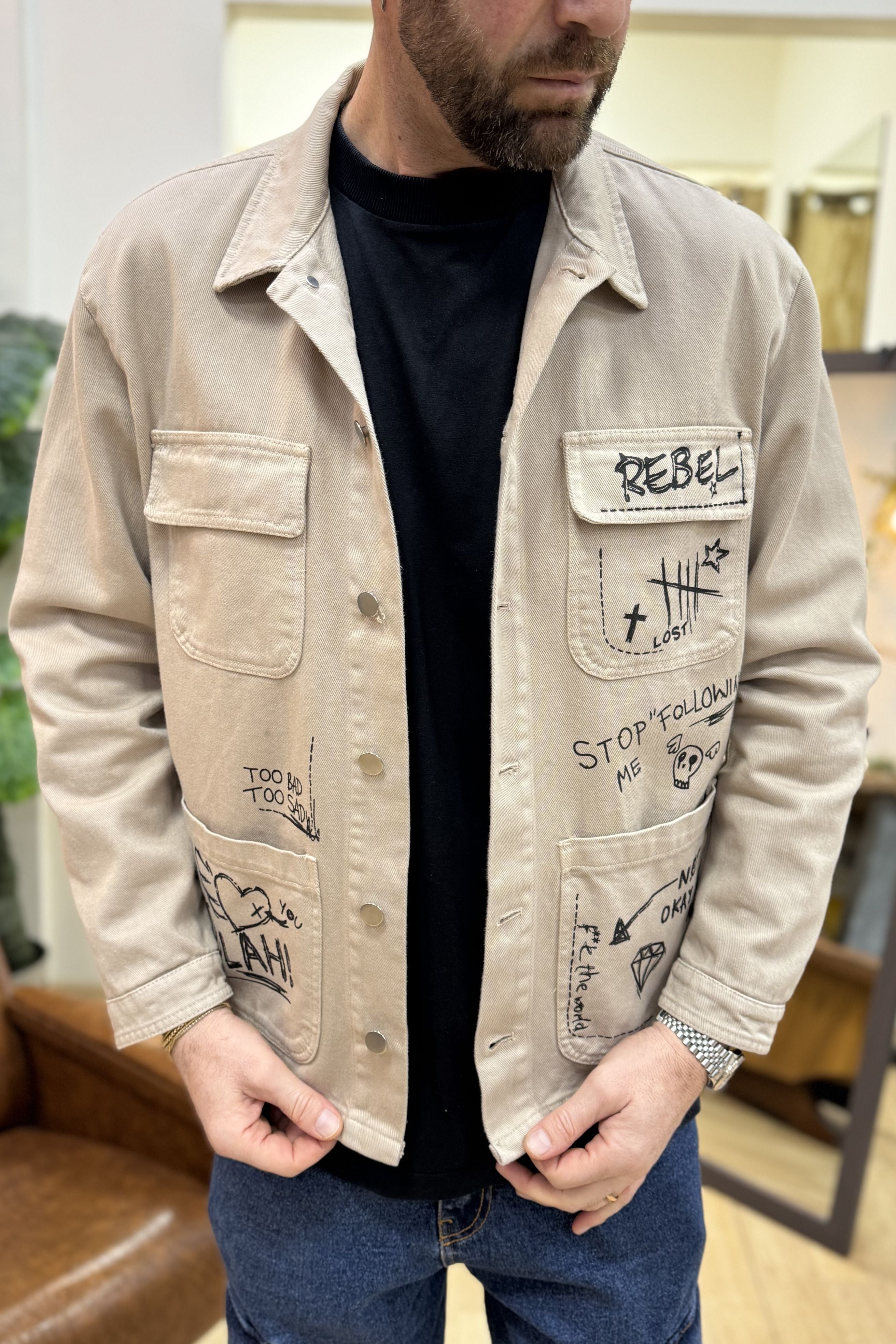 Camicione Different Rebel Beige