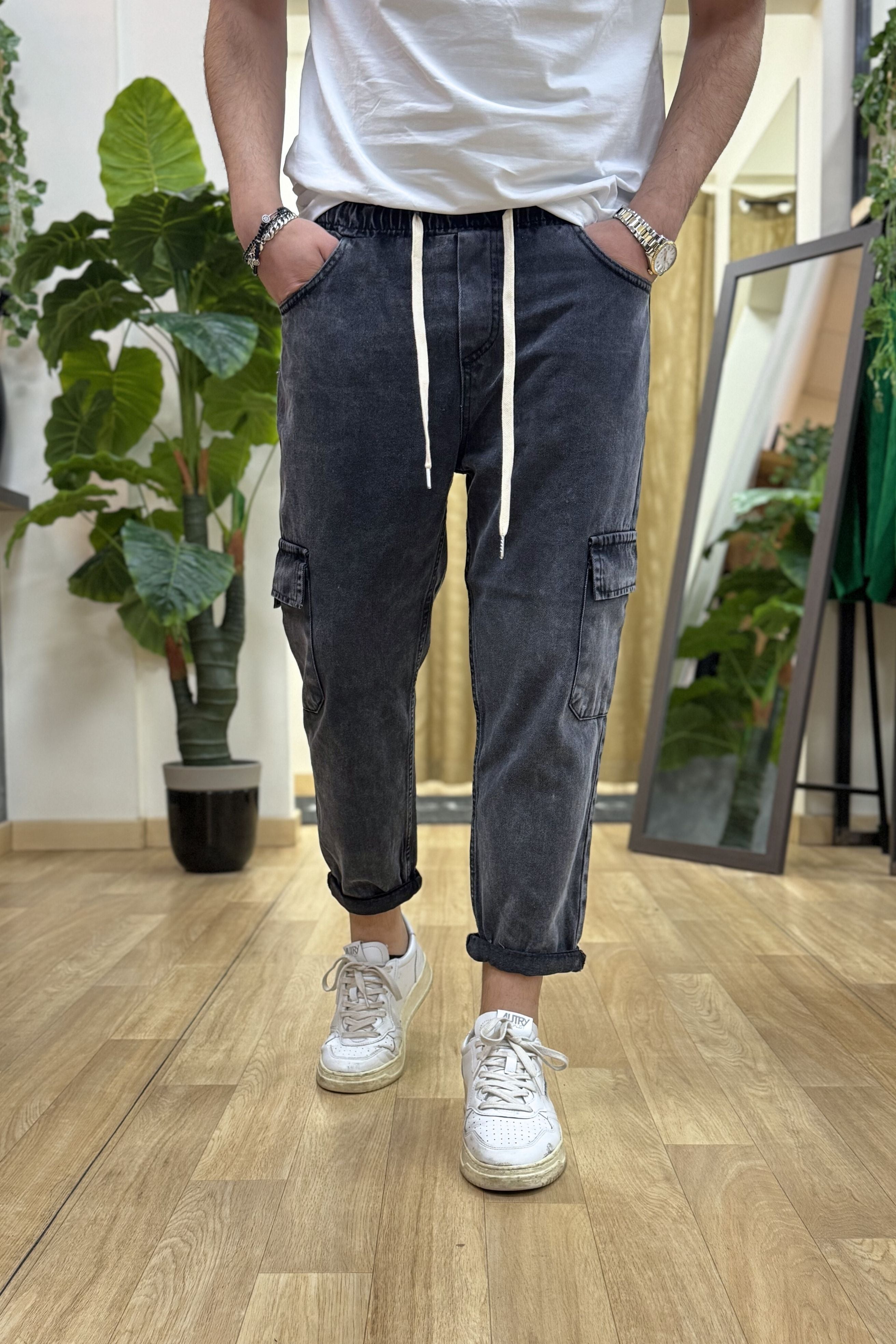 PantaJeans Cargo Nero