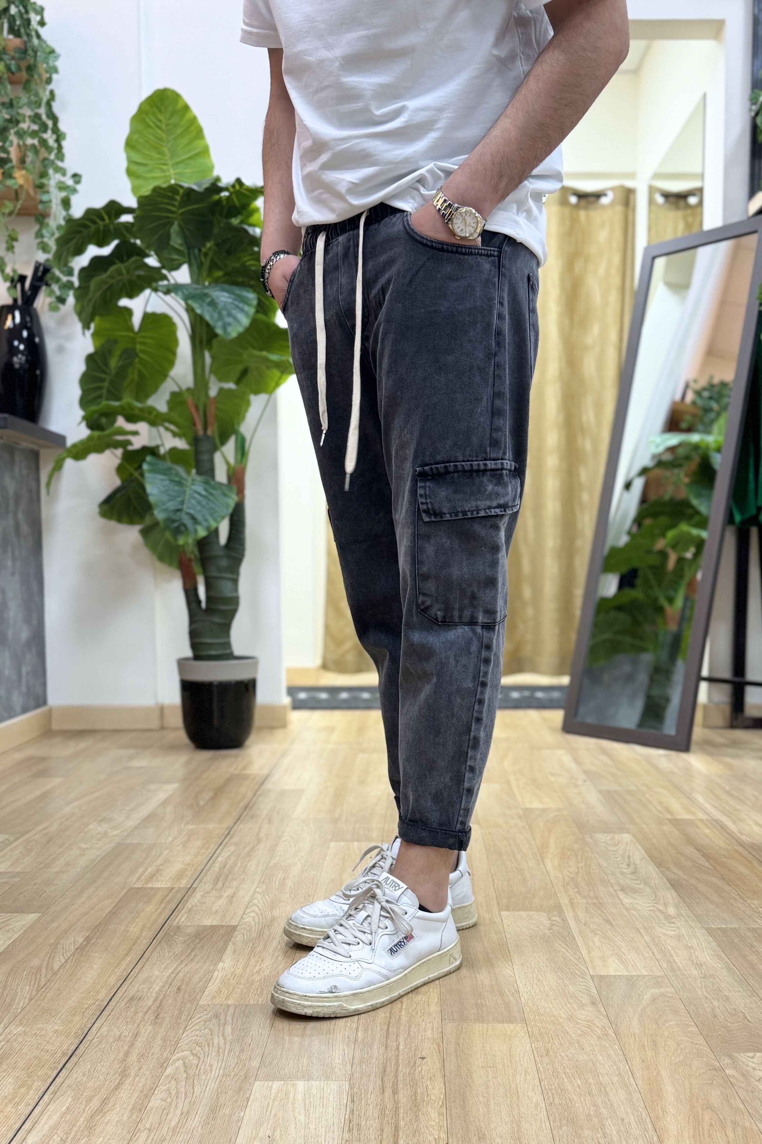 PantaJeans Cargo Nero