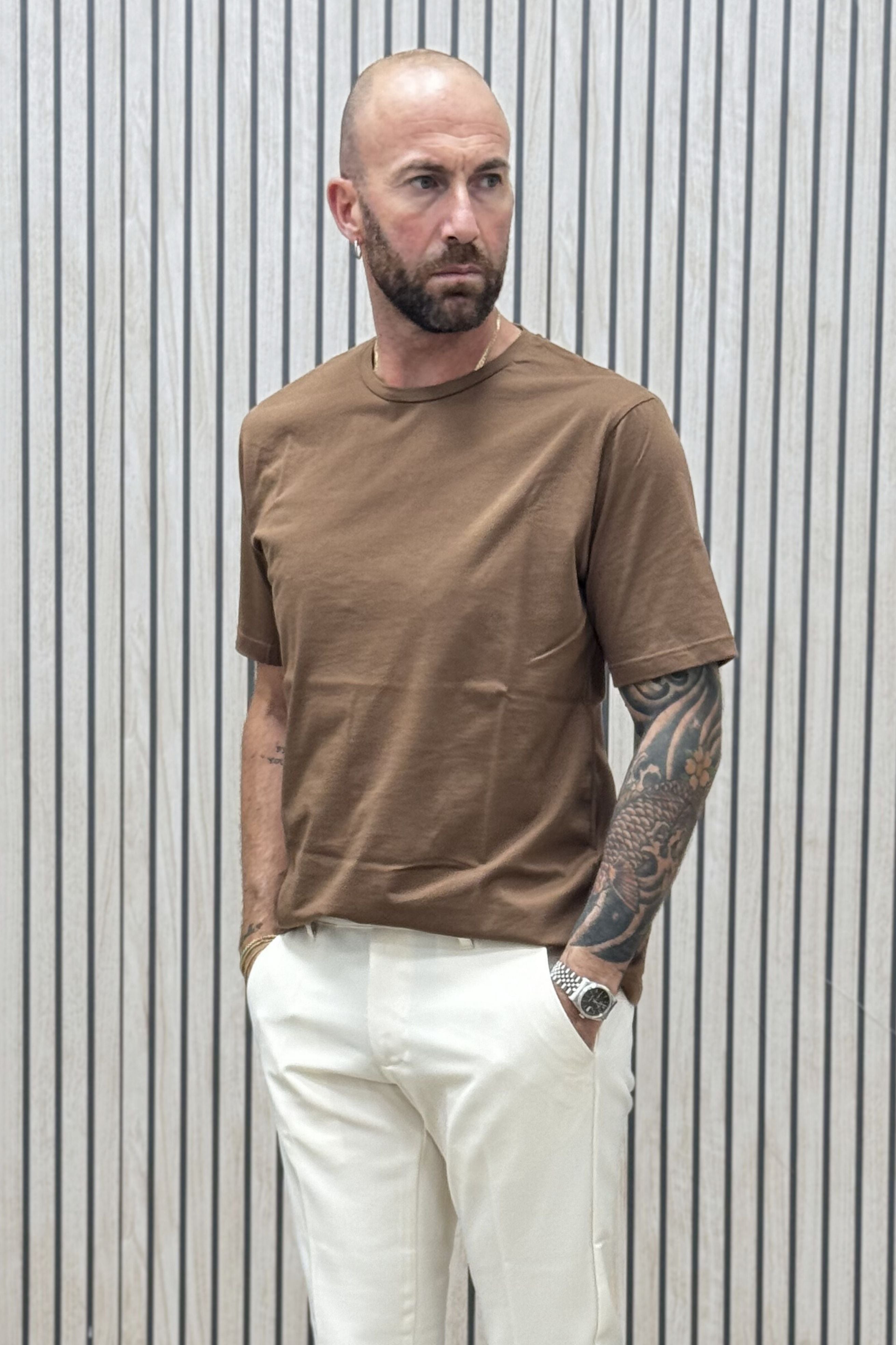 T-Shirt Basic Tabacco