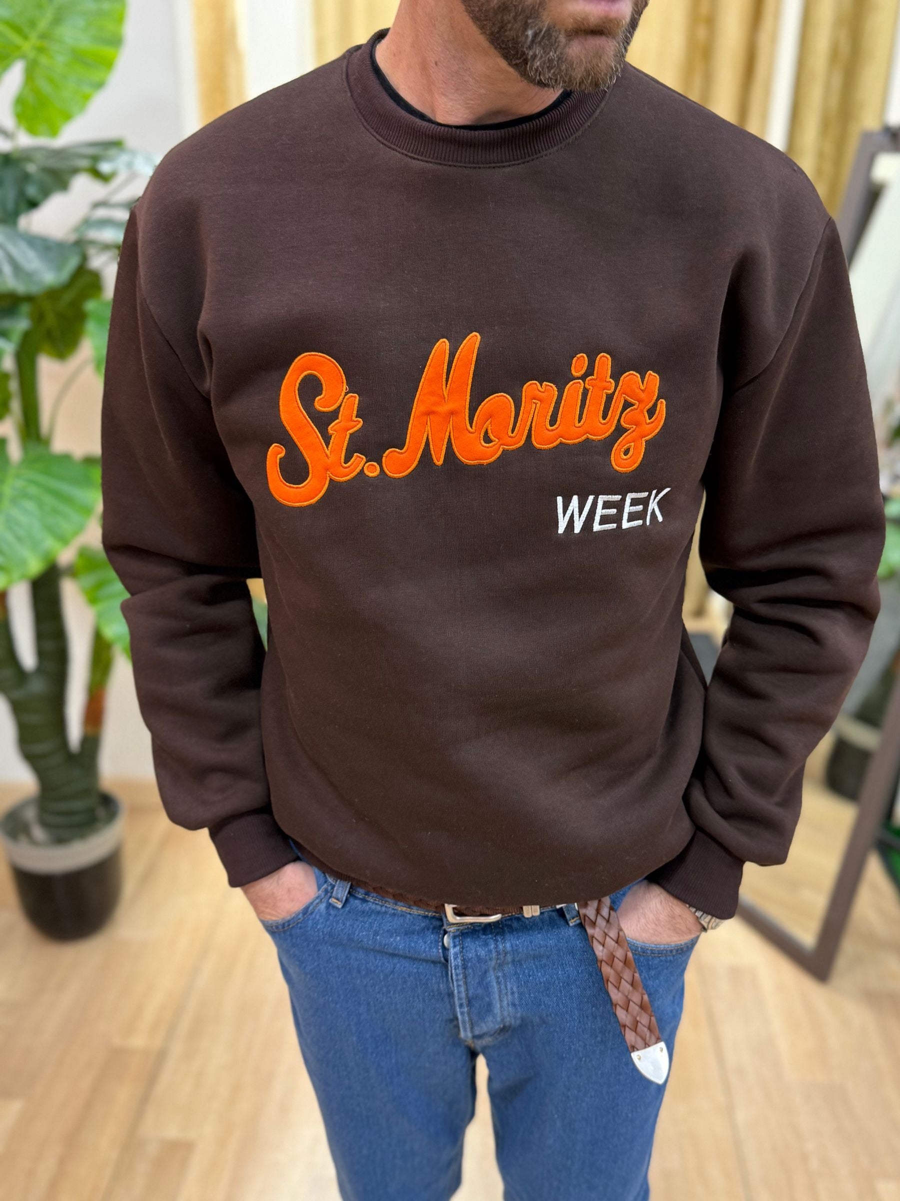 Felpa St.Moritz Marrone