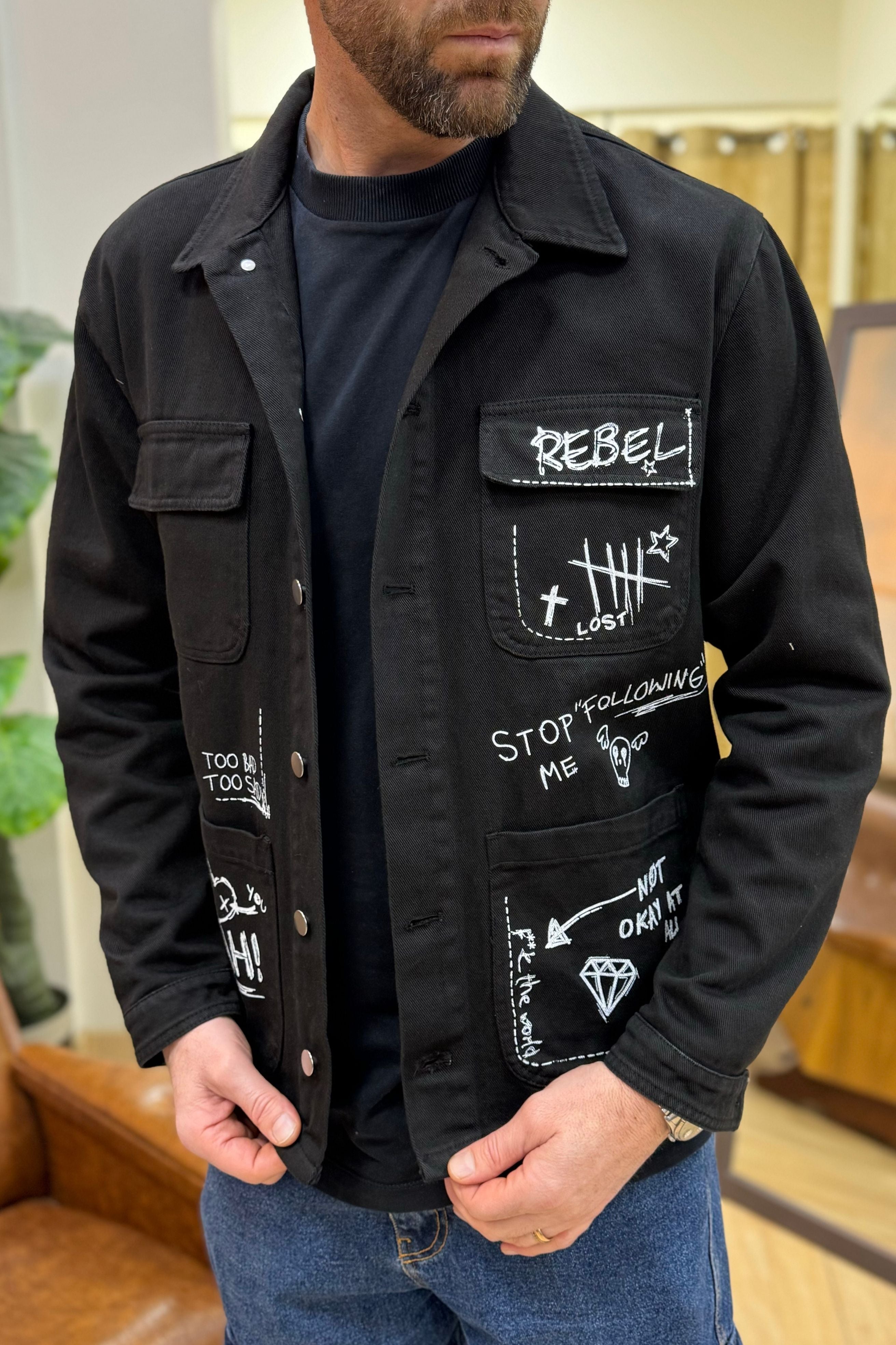 Camicione Different Rebel Nero