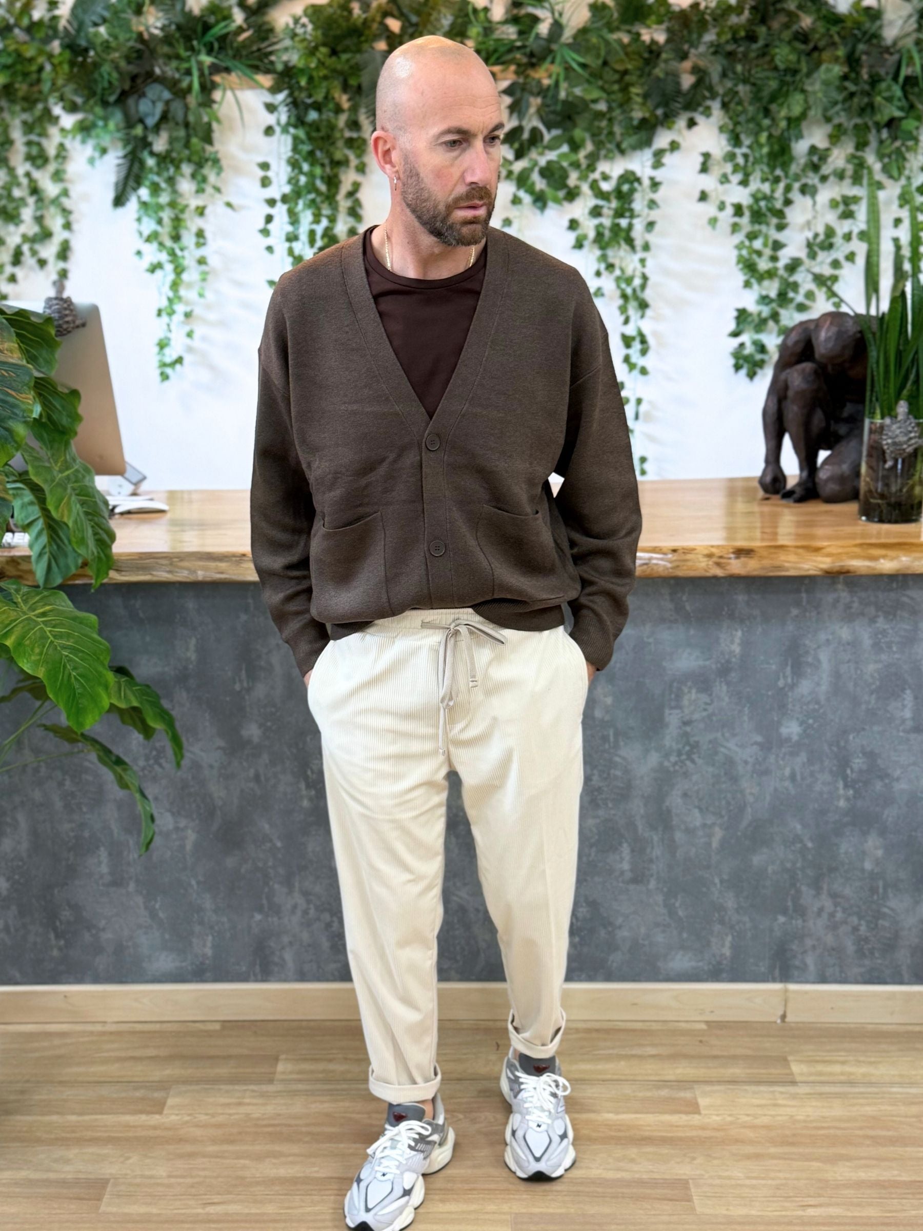 Cardigan Quib Marrone