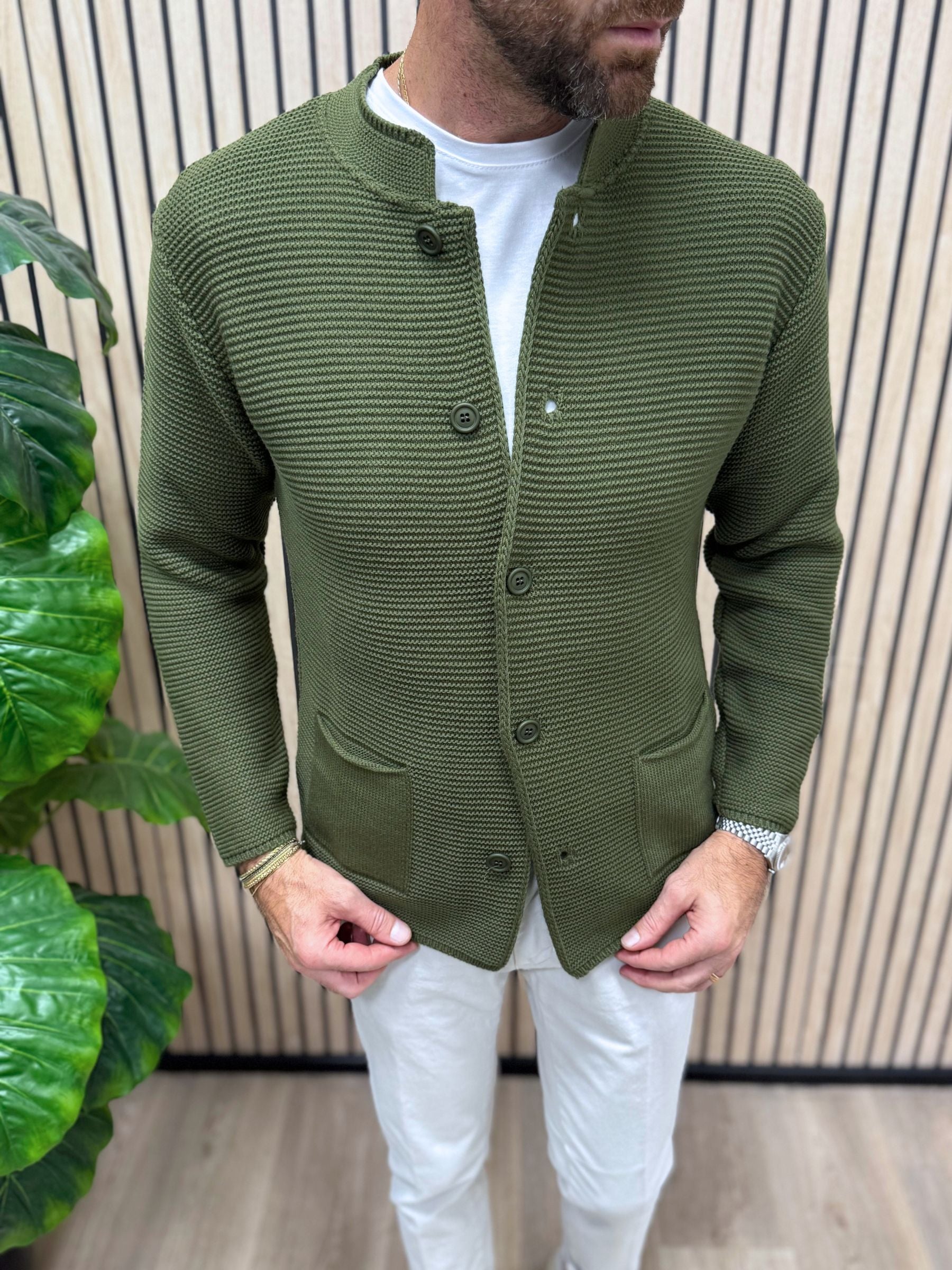 Cardigan Koreano Militare