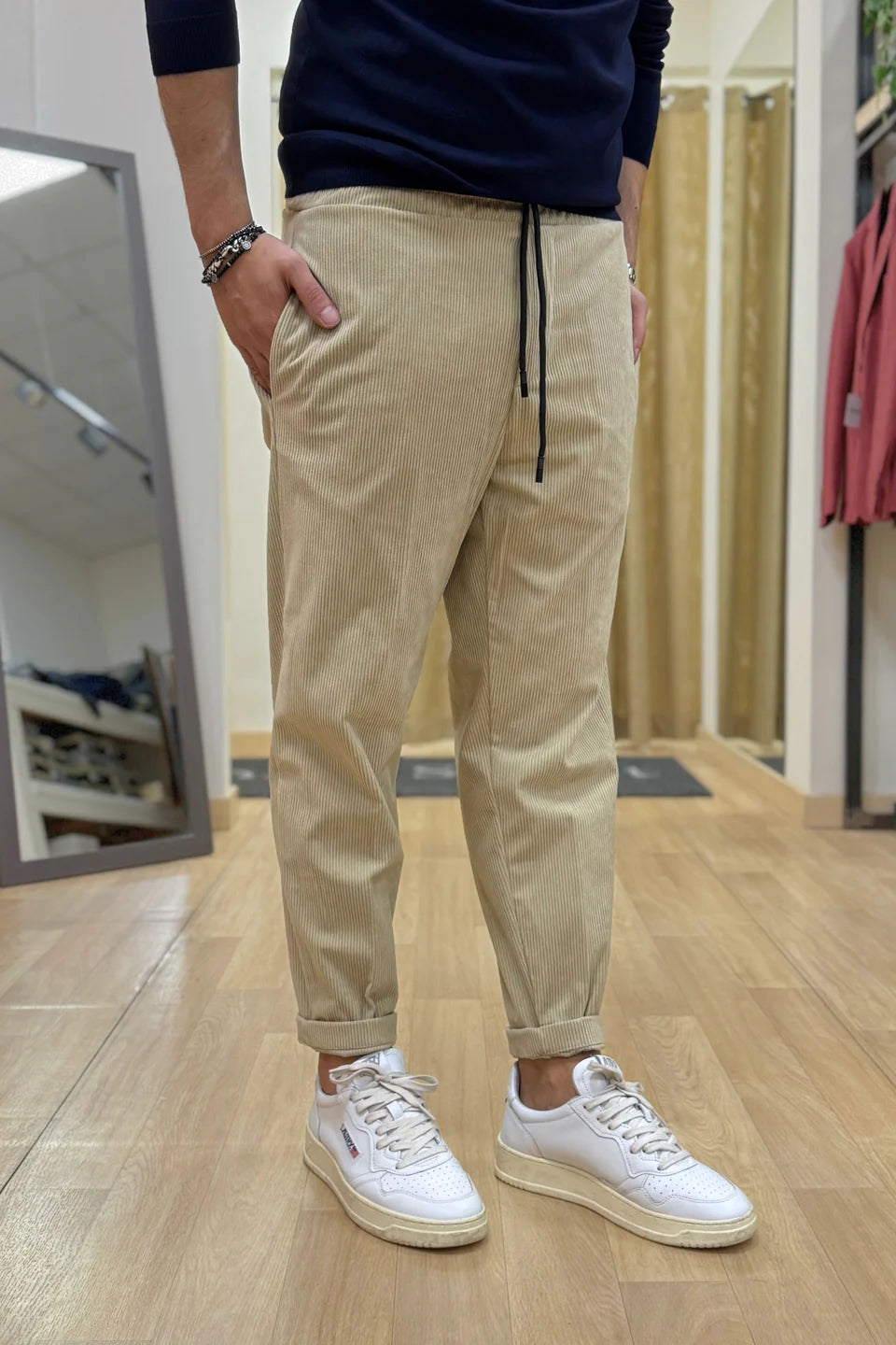 Pantalaccio milano velluto Beige