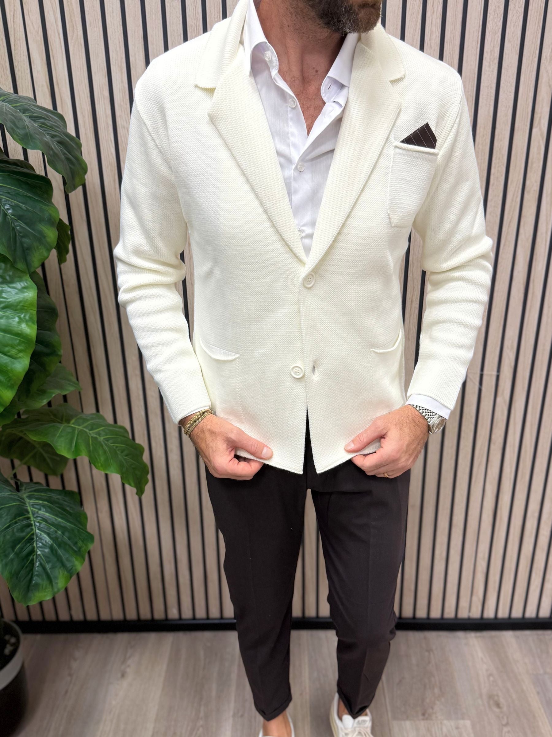 Cardigan/Giacca Panna