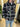 Camicione Berna check nero con spille
