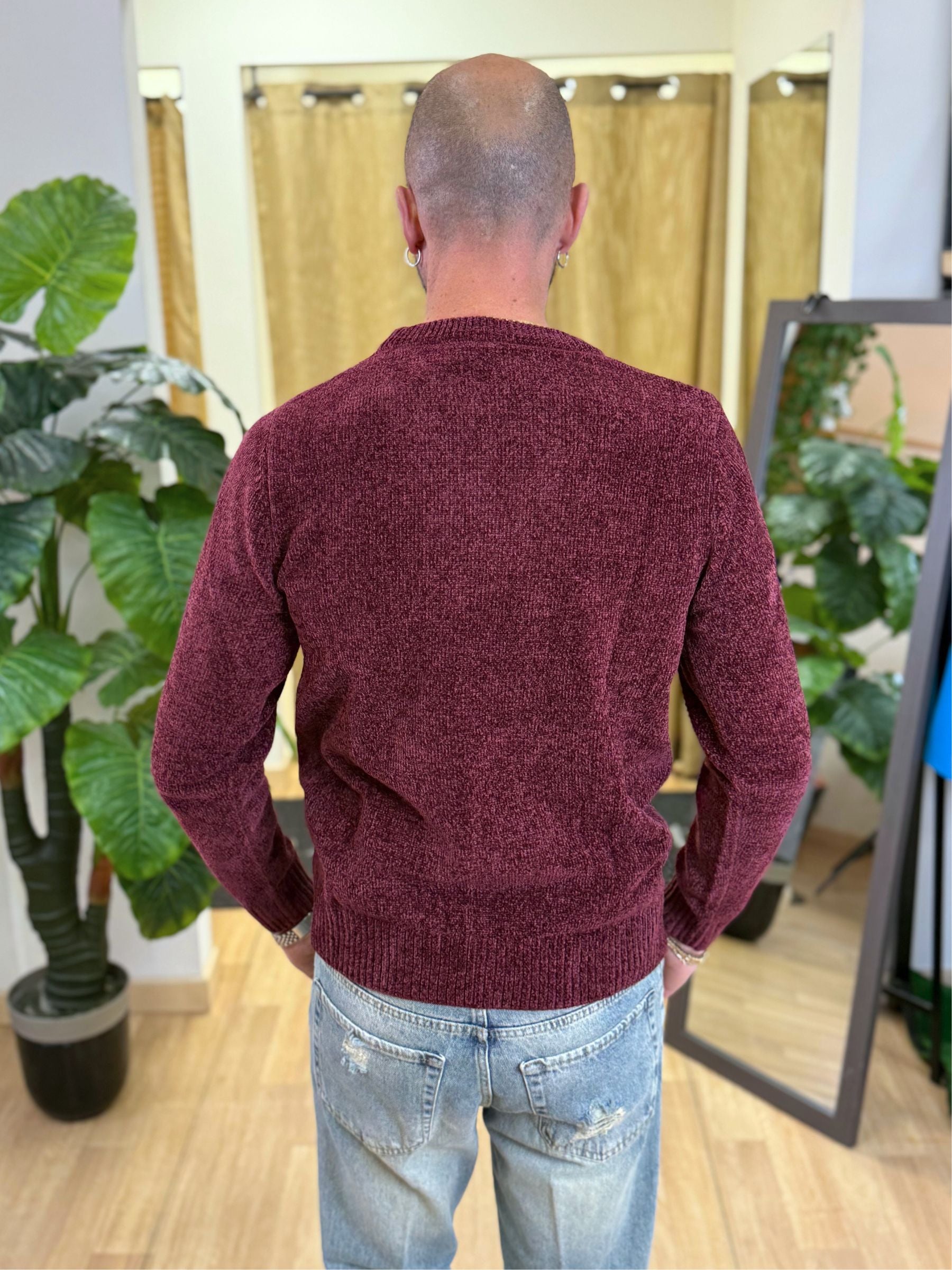 Maglioncino Ciniglia LP Bordeaux