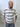 T-Shirt In Filo Rigata Grigio
