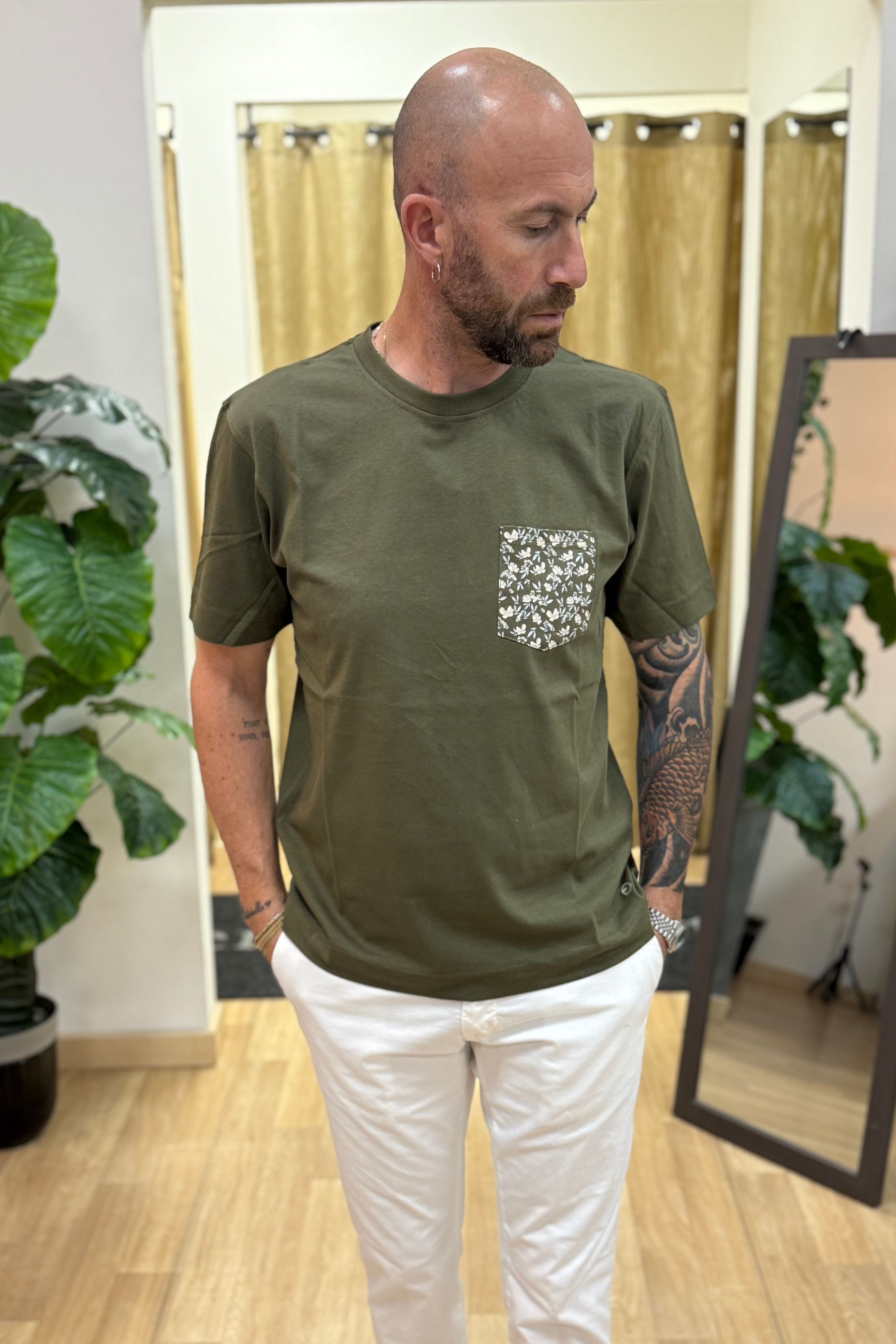 T-Shirt RT Con Taschino Verdone