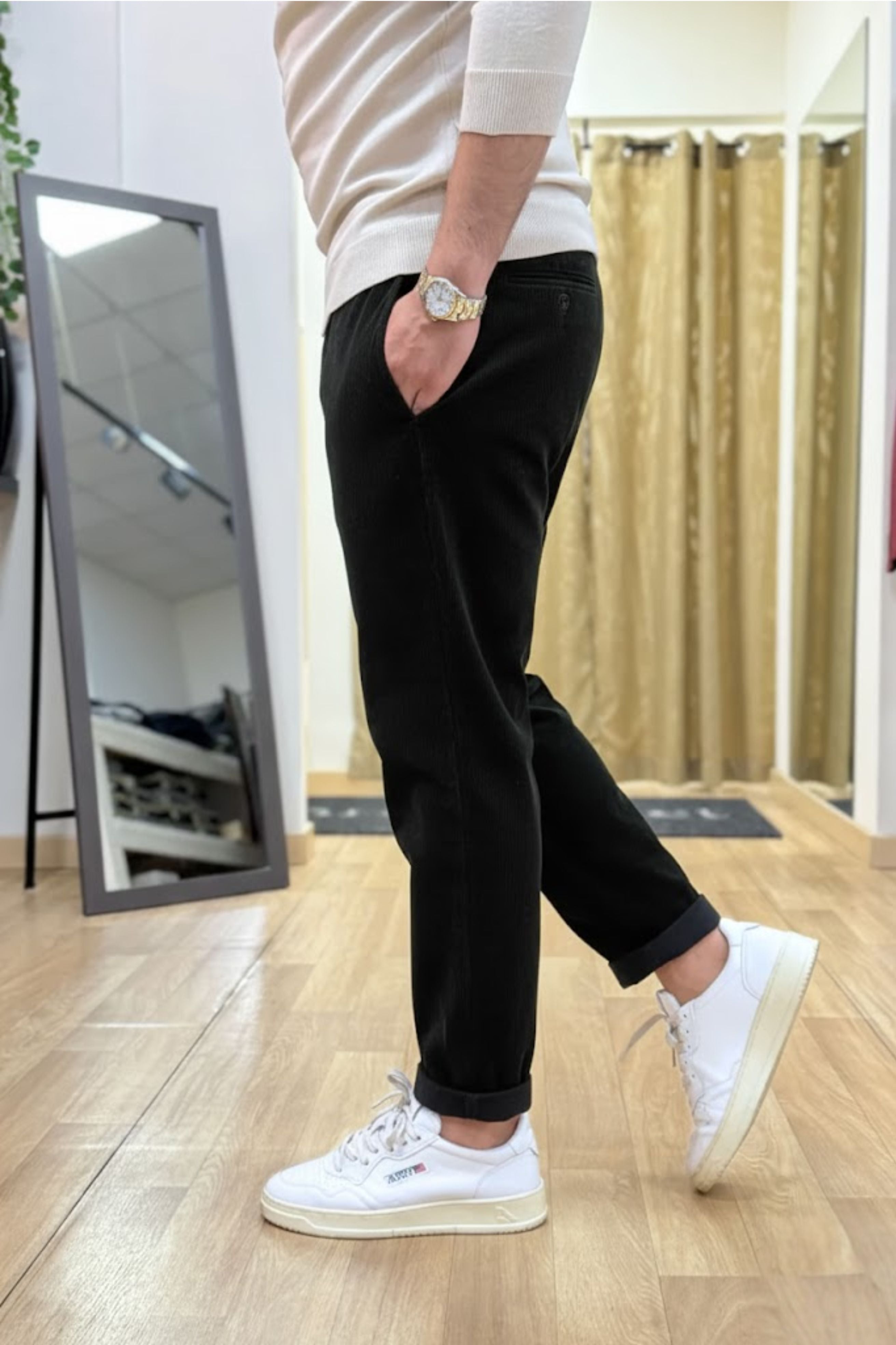 Pantalaccio milano velluto Nero