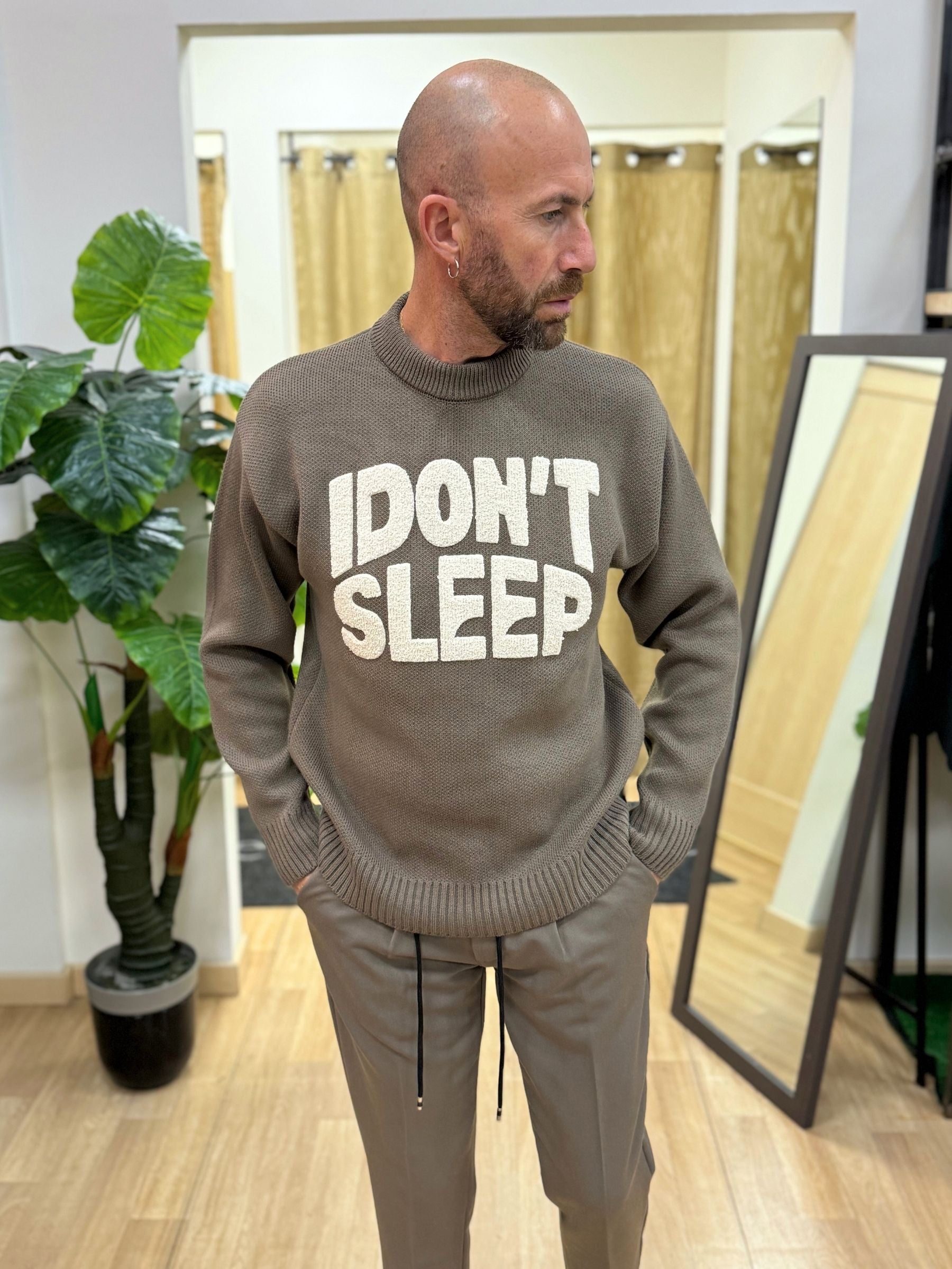 Maglioncino Girogola Sleep Fango