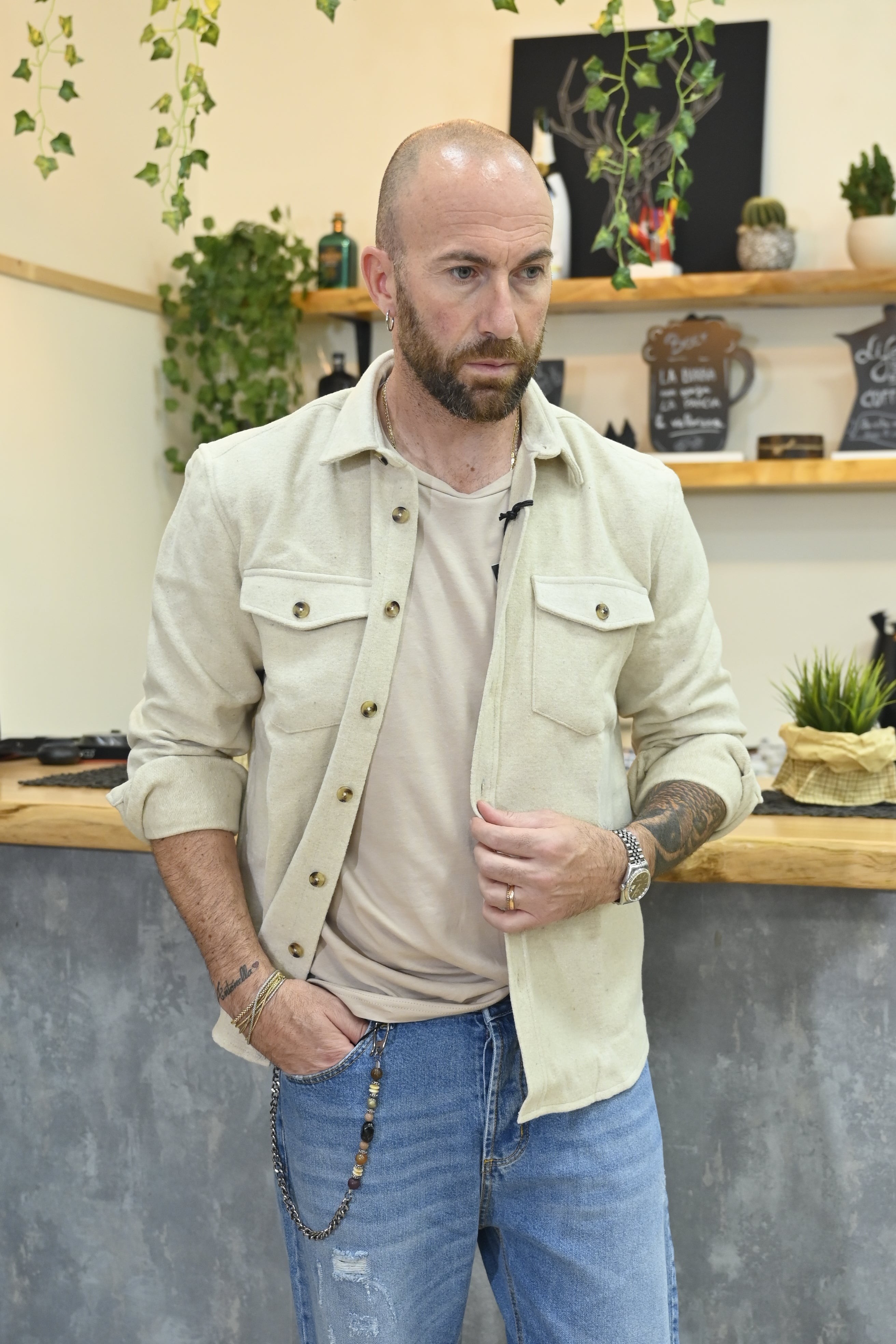 Camicione Beige