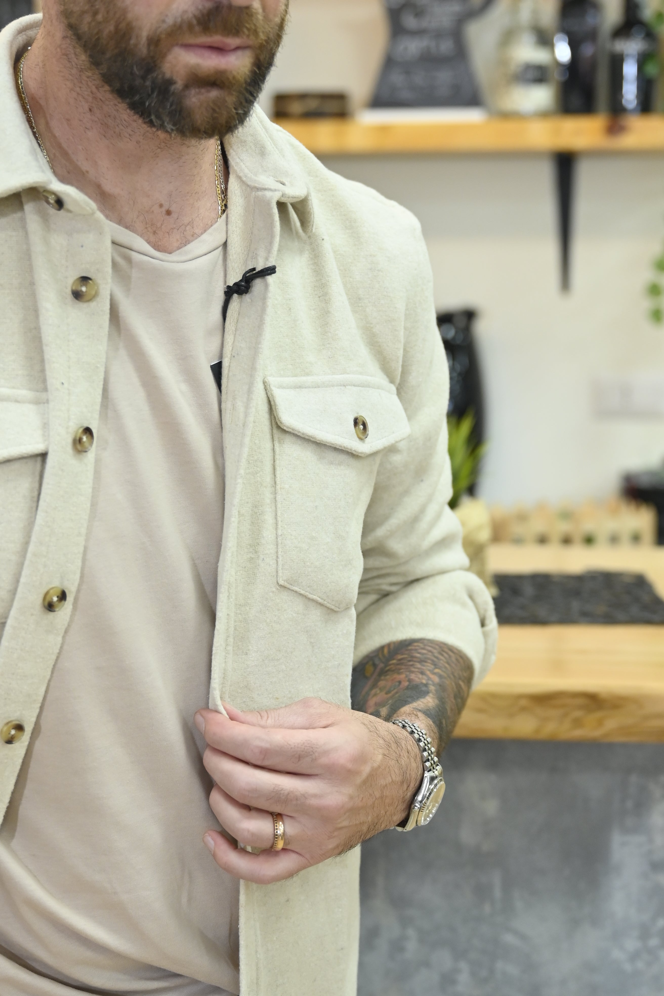 Camicione Beige