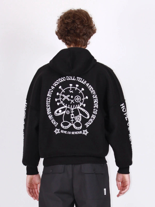 Felpa Berna Hoodie con stampa Vintage