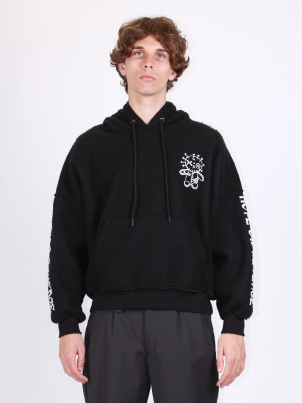 Felpa Berna Hoodie con stampa Vintage